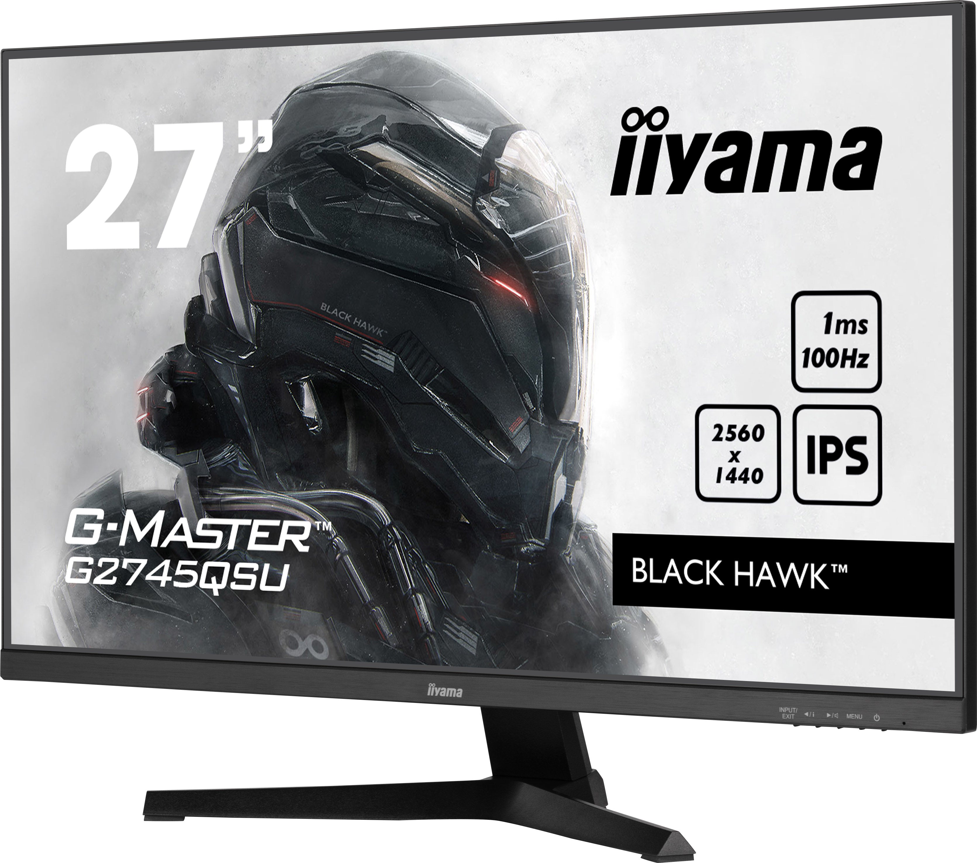 iiyama G-MASTER G2745QSU-B1 écran plat de PC 68,6 cm (27") 2560 x 1440 pixels Dual WQHD LED Noir