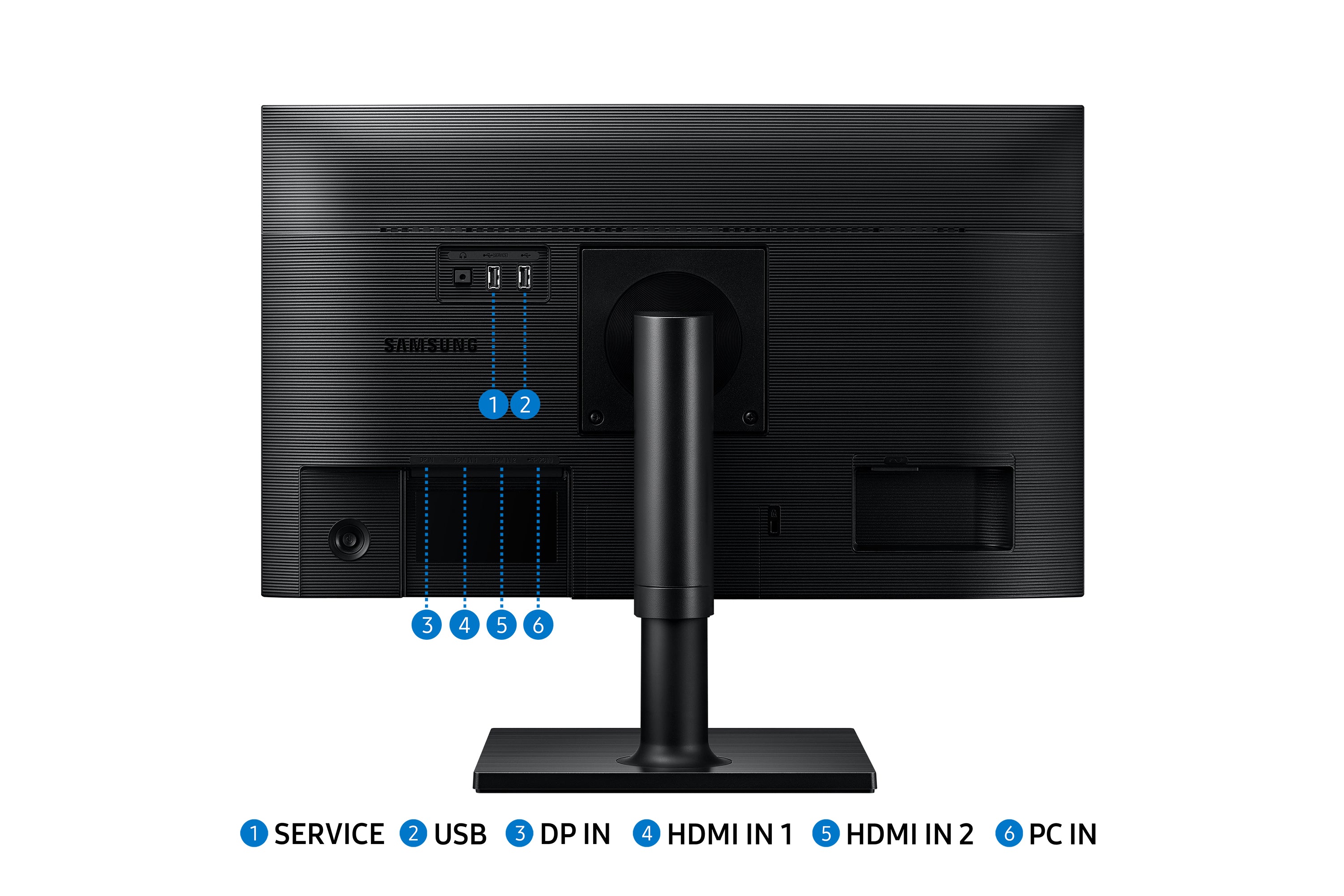 Samsung T45F écran plat de PC 61 cm (24") 1920 x 1080 pixels Full HD LED Noir