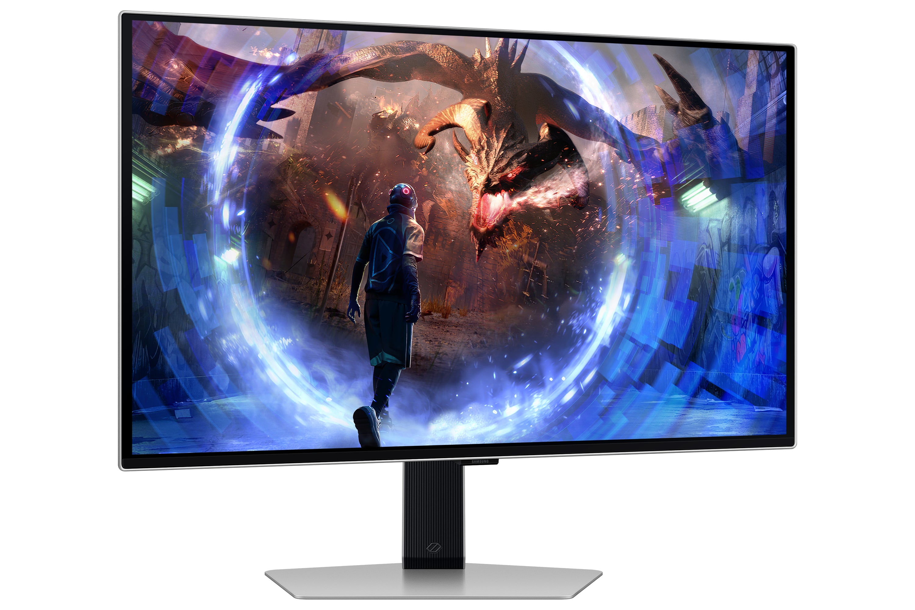 Samsung G60SD écran plat de PC 68,6 cm (27") 2560 x 1440 pixels Quad HD OLED Argent