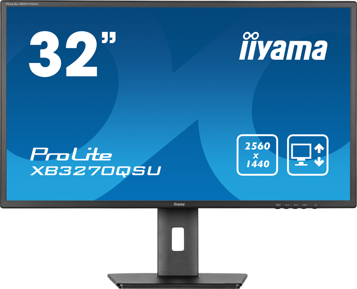 iiyama ProLite XB3270QSU-B1 écran plat de PC 80 cm (31.5") 2560 x 1440 pixels Quad HD LED Noir