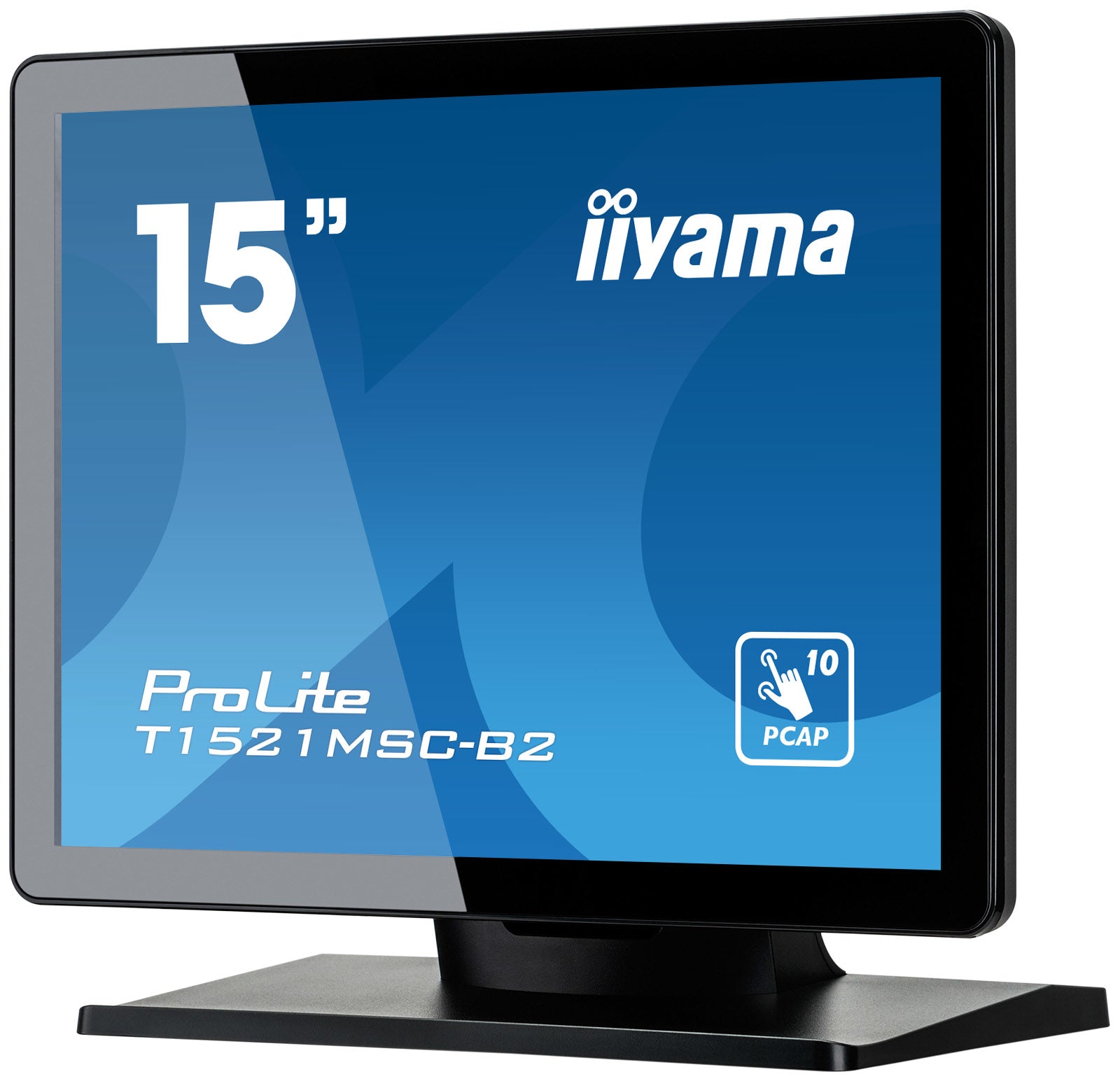 iiyama ProLite T1521MSC-B2 écran plat de PC 38,1 cm (15") 1024 x 768 pixels XGA LED Écran tactile Dessus de table Noir