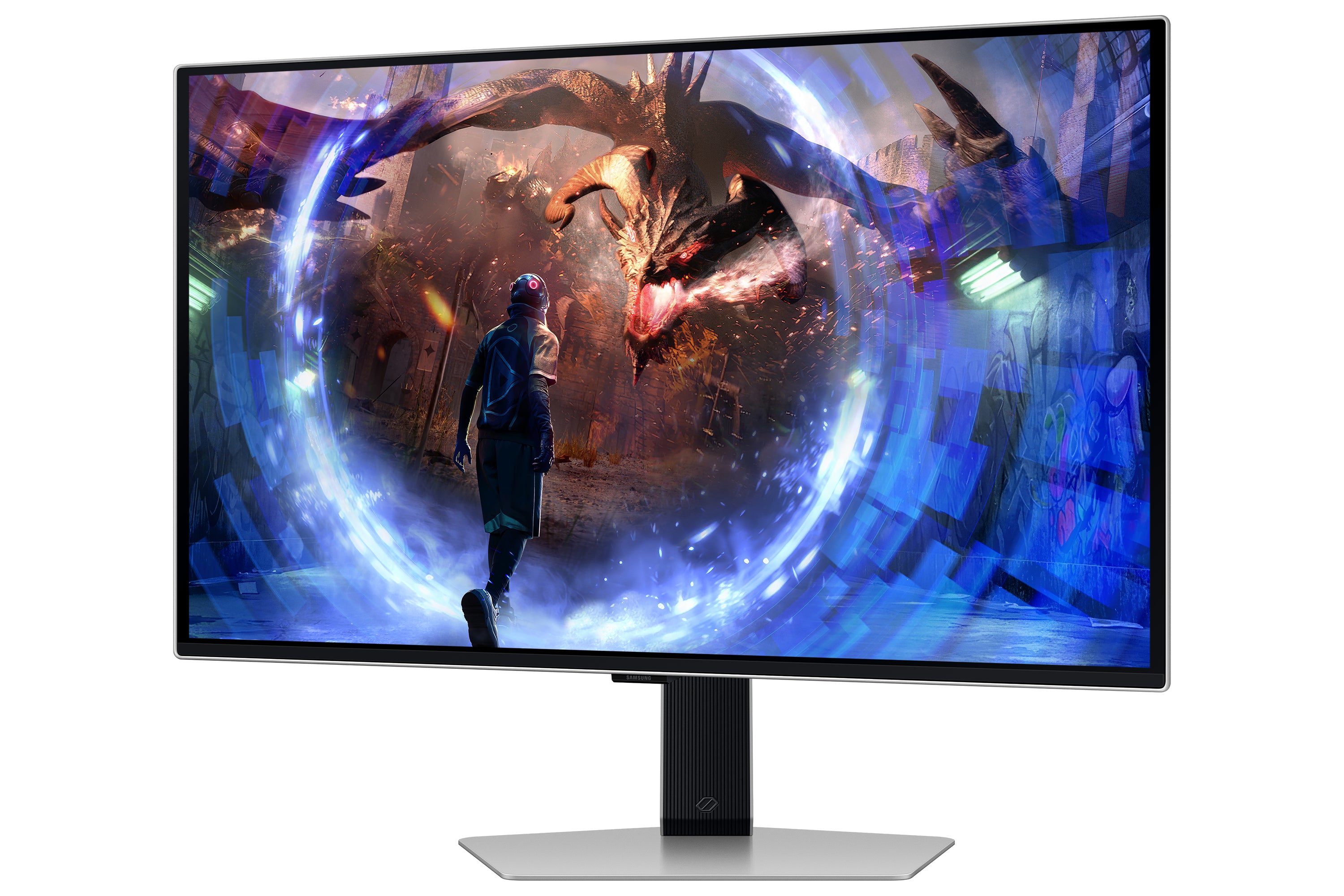Samsung G60SD écran plat de PC 68,6 cm (27") 2560 x 1440 pixels Quad HD OLED Argent