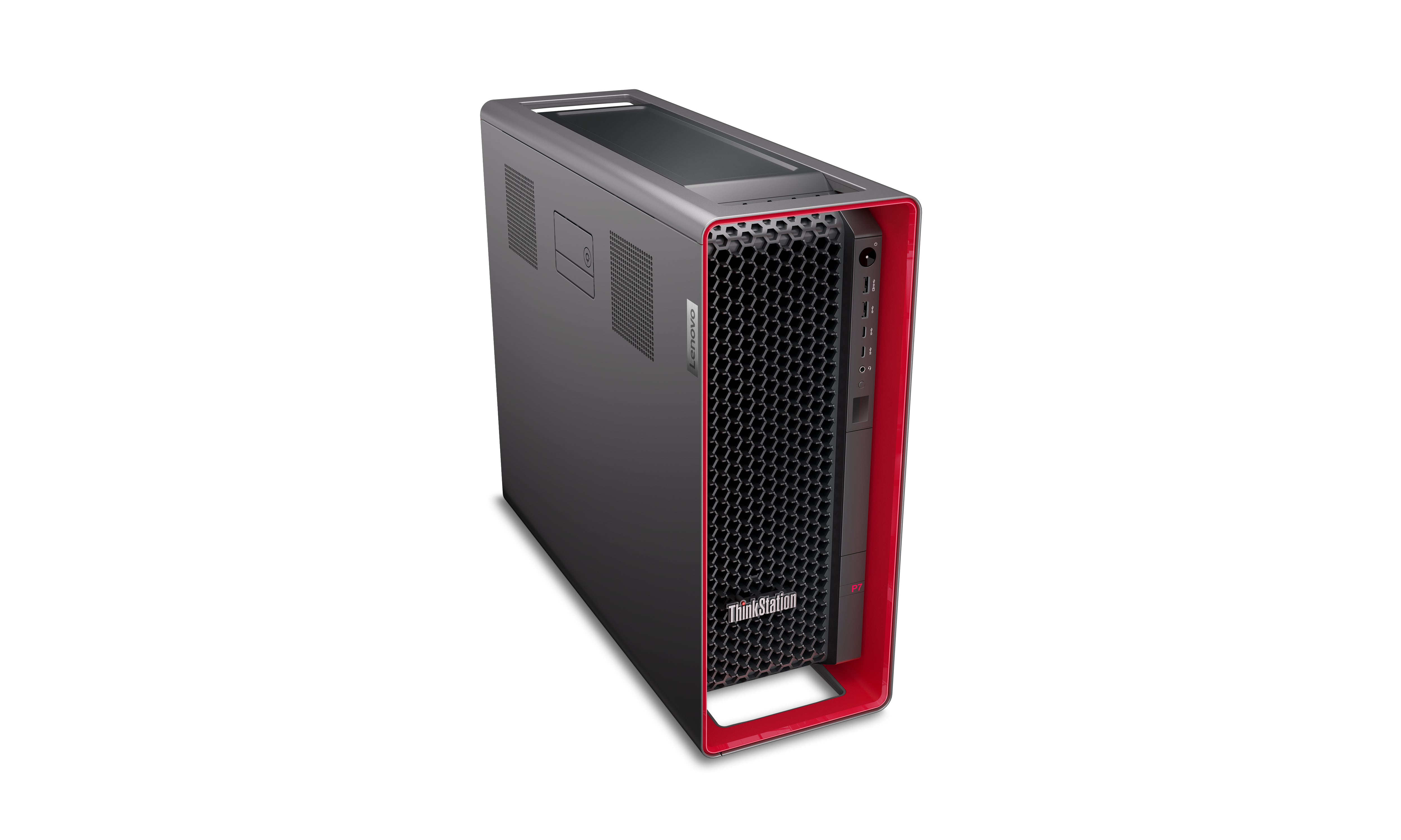 Lenovo ThinkStation P7 Intel® Xeon® W w5-3423 32 Go DDR5-SDRAM 1 To SSD Windows 11 Pro for Workstations Tower Station de travail Noir, Rouge
