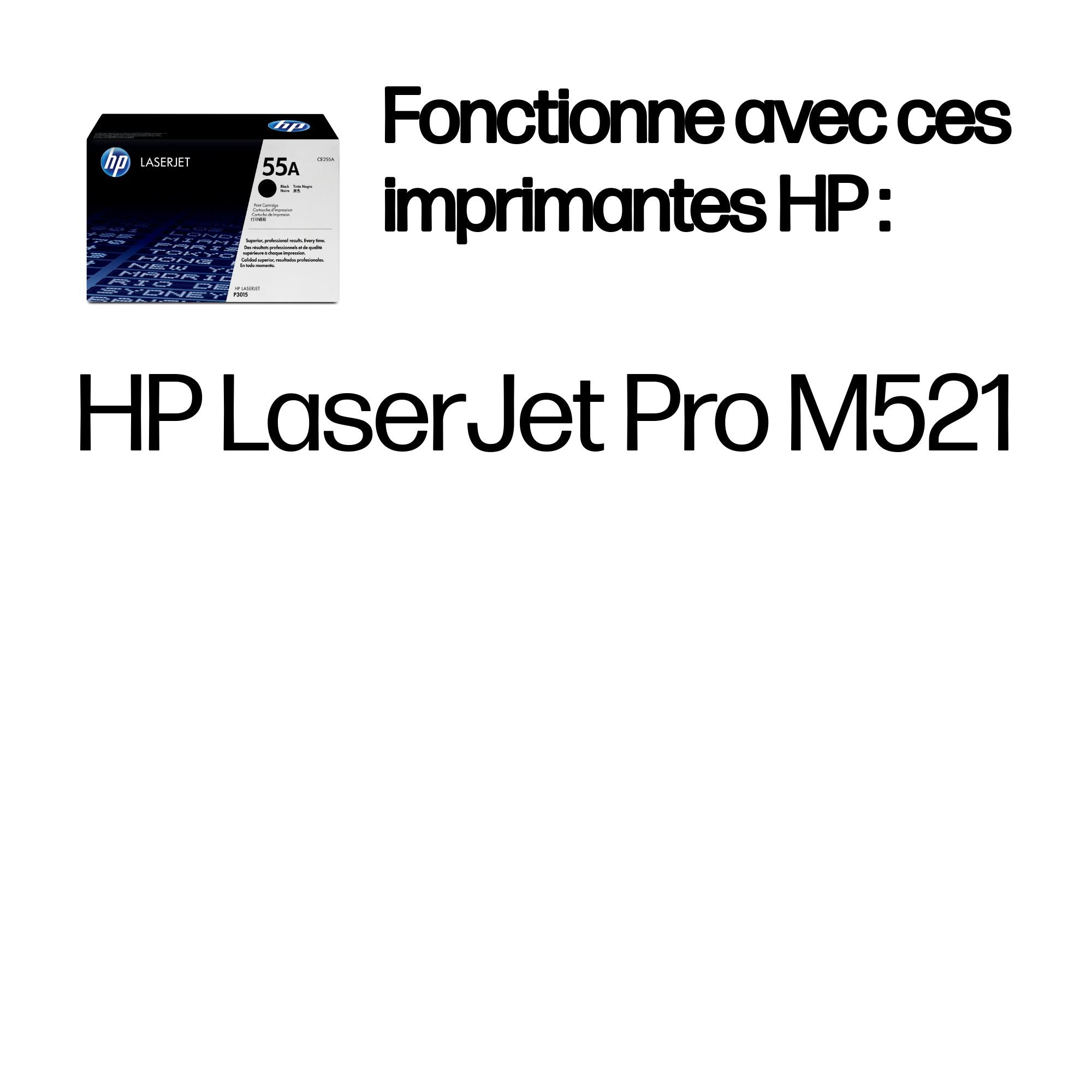 HP 55A toner LaserJet noir authentique