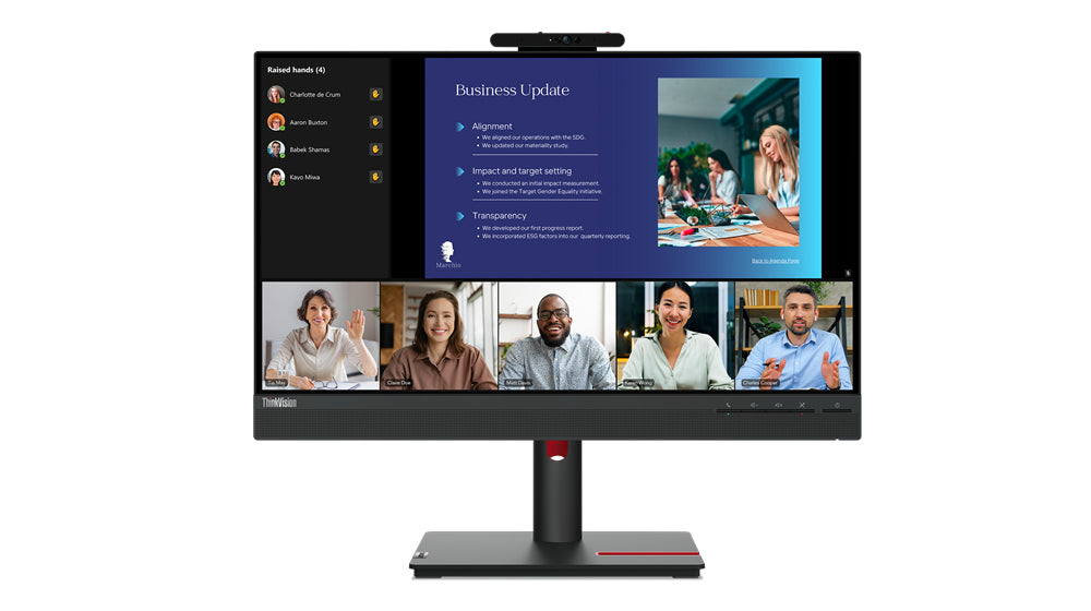 Lenovo ThinkVision T24v-30 LED display 60,5 cm (23.8") 1920 x 1080 pixels Full HD Noir