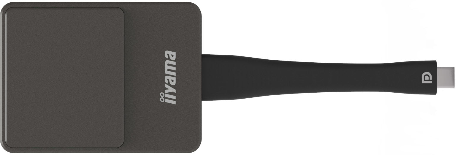 iiyama WP D002C connecteur de télévision intelligent USB 4K Ultra HD Noir, Argent