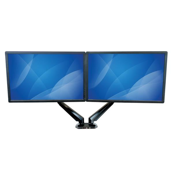 StarTech.com Support de bureau pour 2 écrans avec 2 ports USB et audio passthrough intégrés