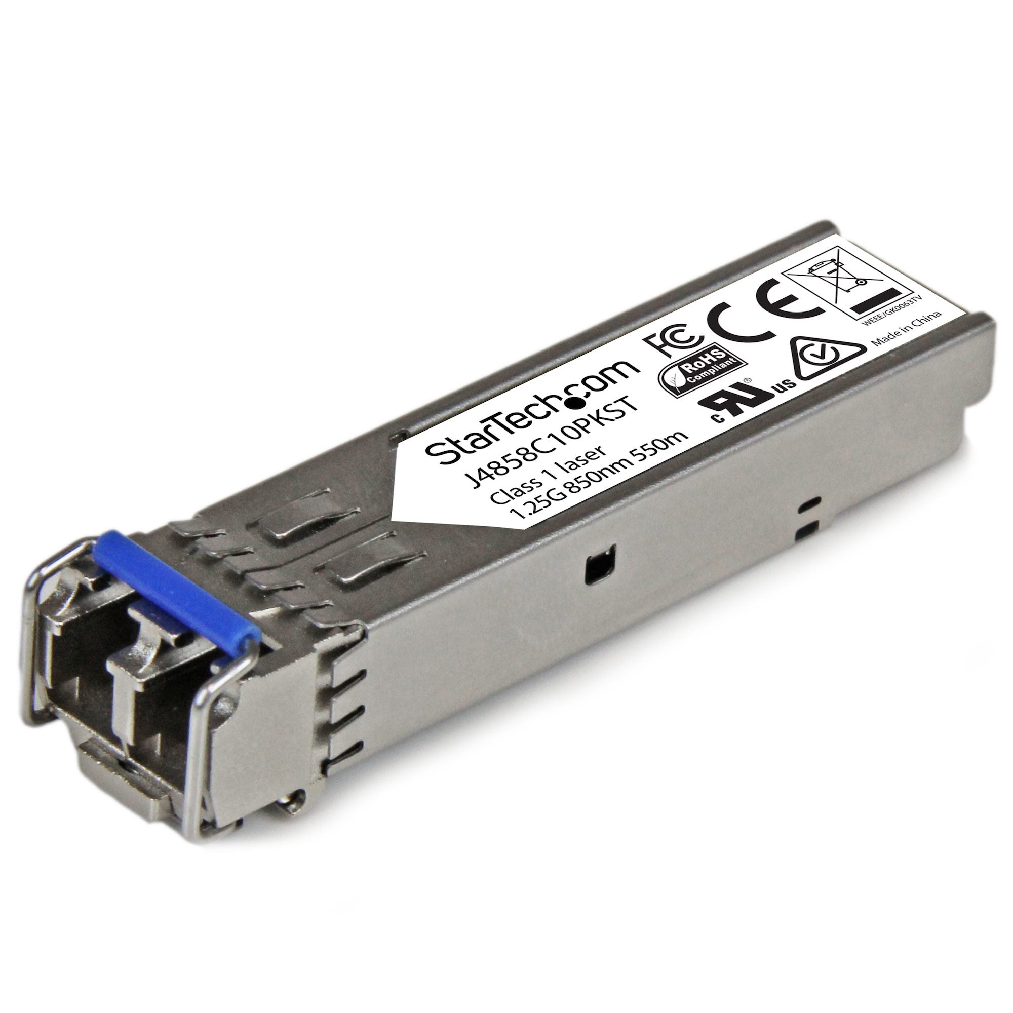 StarTech.com Module SFP GBIC compatible HPE J4858C - Transceiver 1000BASE-SX- Paquet de 10