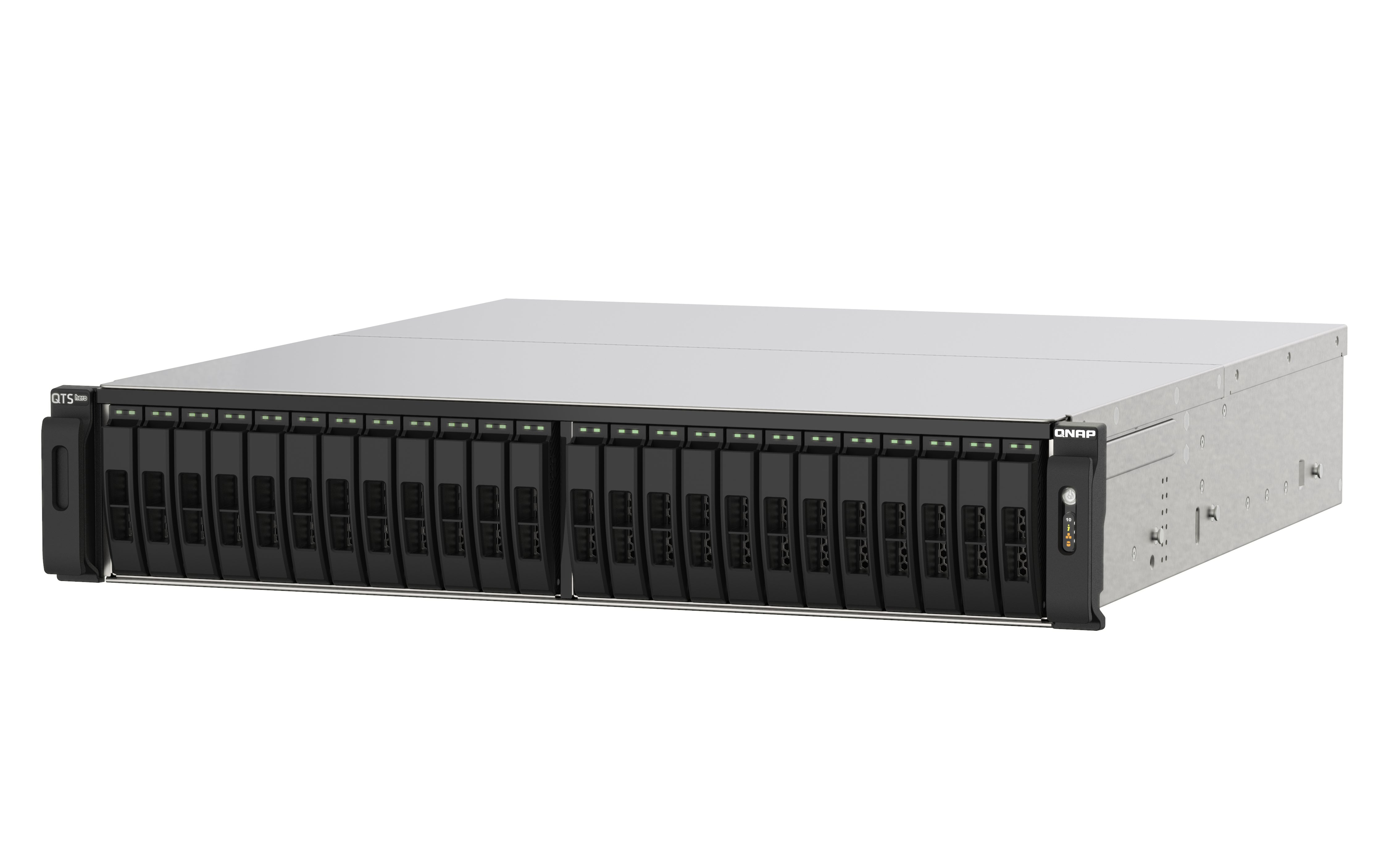 QNAP TS-h2490FU NAS Rack (2 U) EPYC 7302P 128 Go DDR4 0 To QuTS hero Noir, Gris