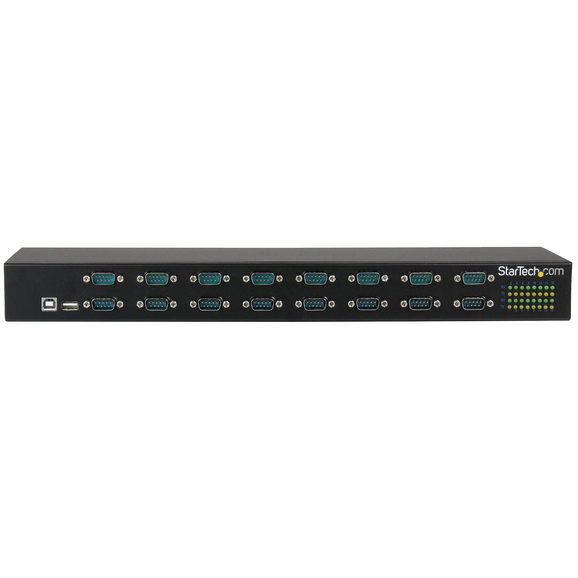 StarTech.com Hub série RS232 à 16 ports - Adaptateur USB vers 16x DB9 RS232 à montage en rack