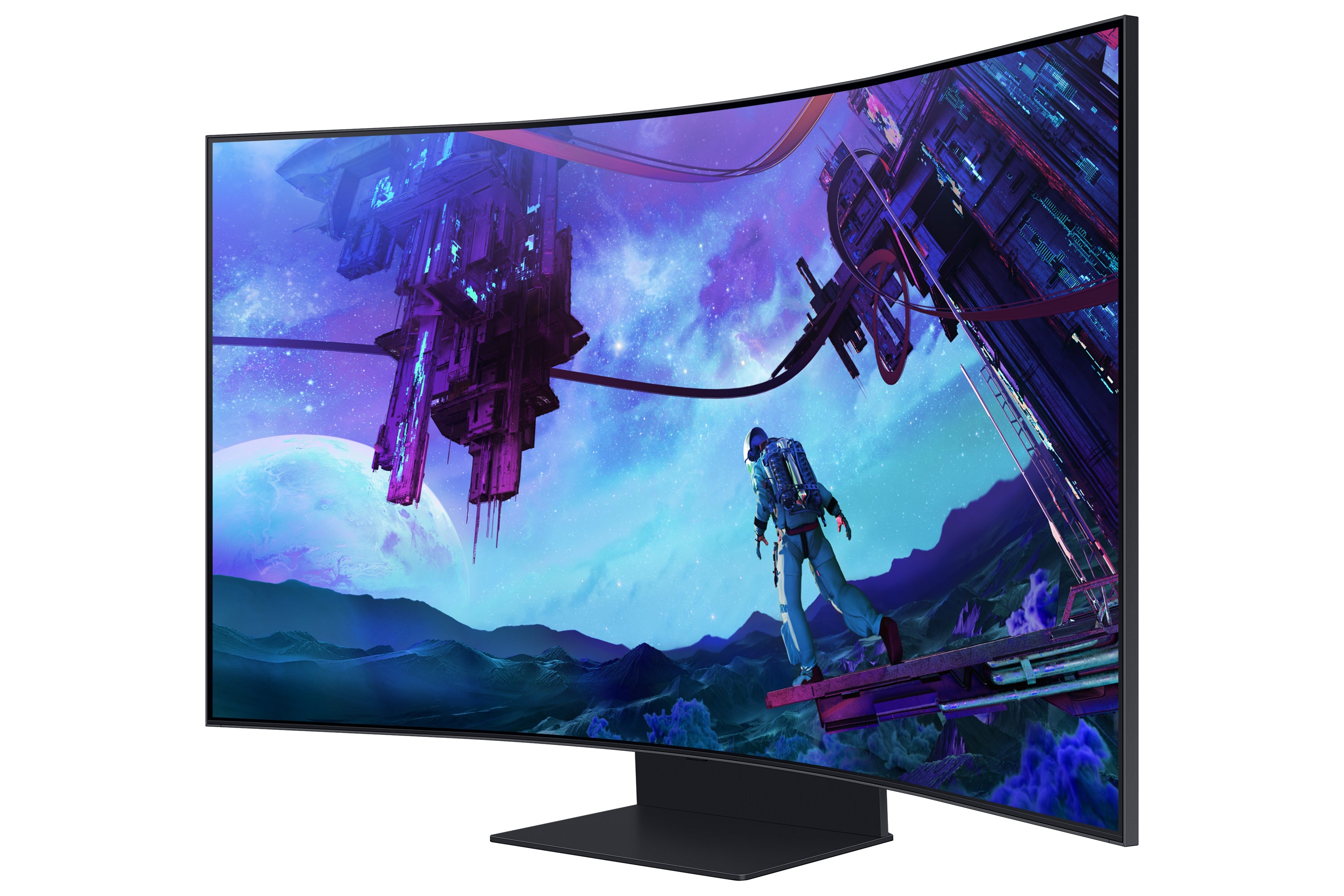 Samsung G97NC écran plat de PC 139,7 cm (55") 3840 x 2160 pixels 4K Ultra HD LED Noir