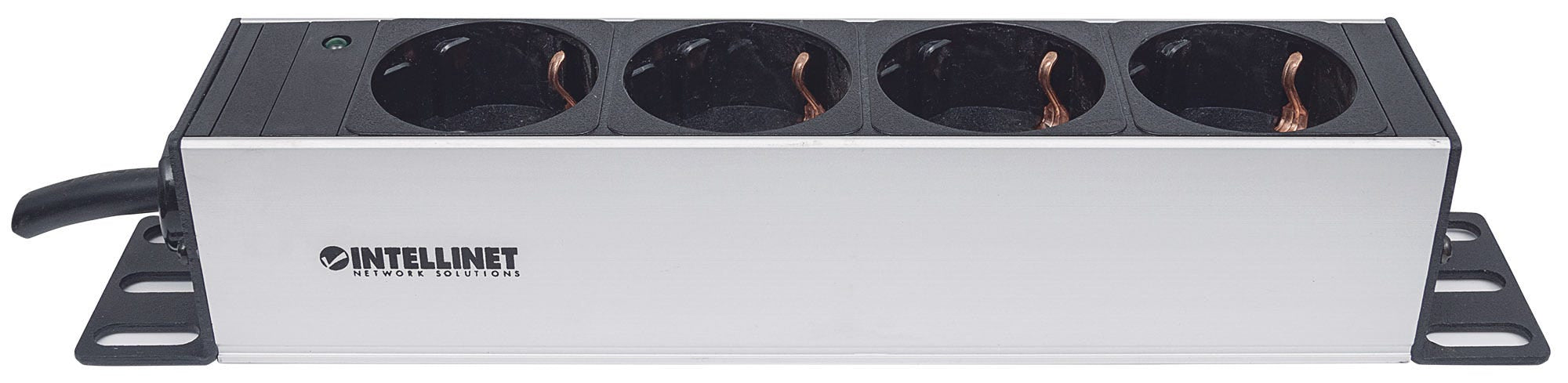 Intellinet 714020 unité de distribution d'énergie 4 sortie(s) CA 1U Gris