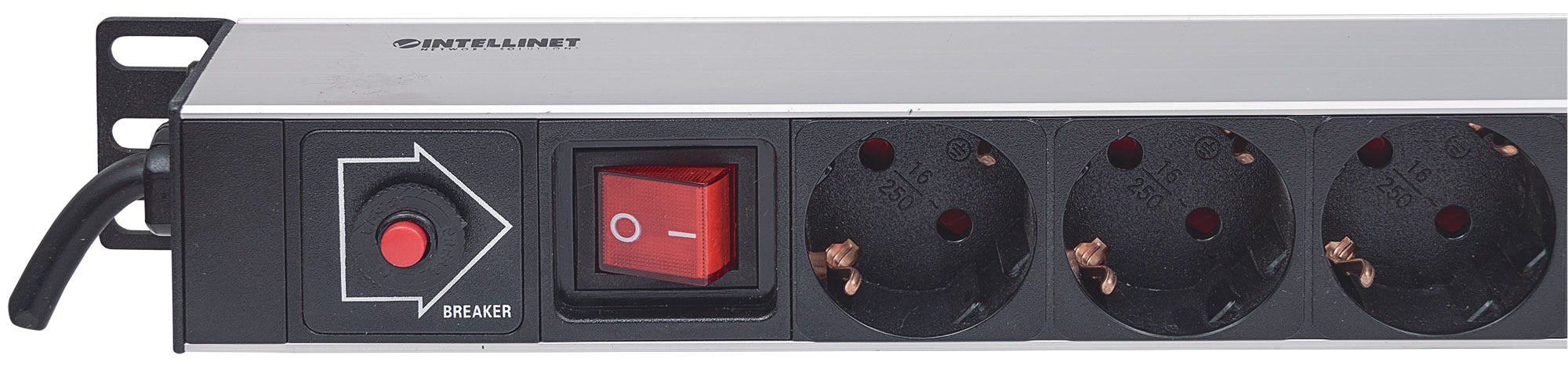 Intellinet 714044 unité de distribution d'énergie 12 sortie(s) CA 1U Noir