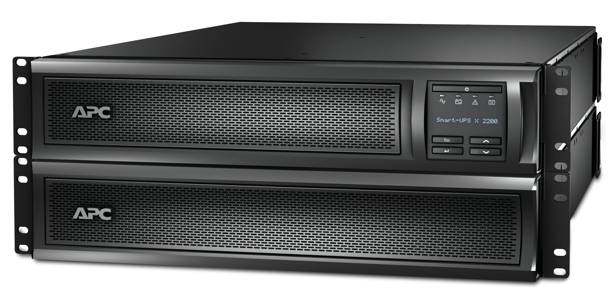 APC Smart-UPS X SMX2200R2HVNC - 2200VA, 8x C13 + 1x C19 sortie, USB, runtime extensible, NMC