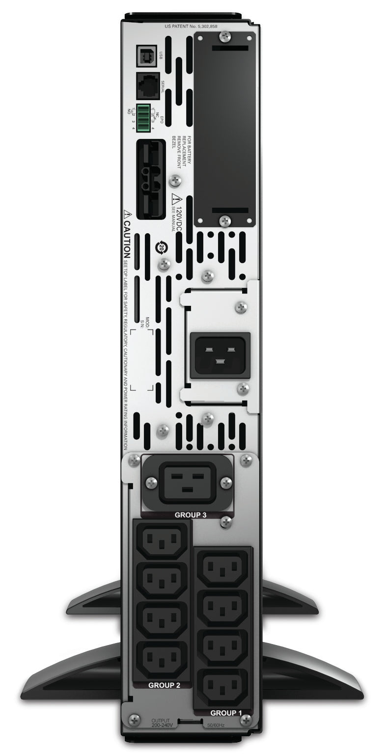 APC Smart-UPS X SMX2200R2HVNC - 2200VA, 8x C13 + 1x C19 sortie, USB, runtime extensible, NMC