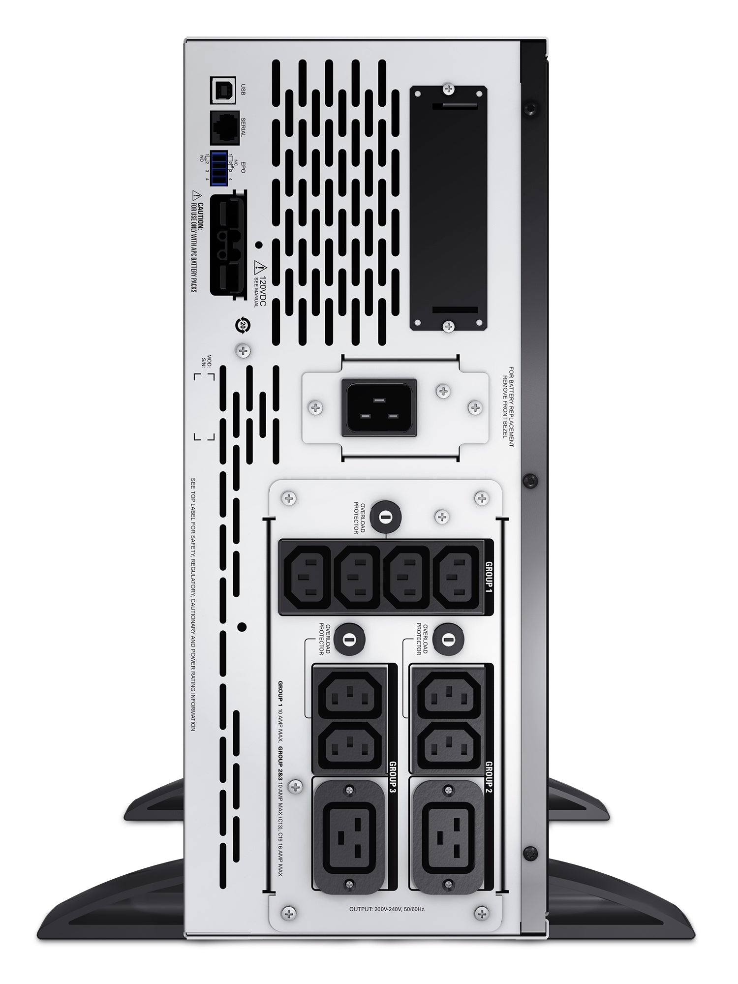 APC Smart-UPS X SMX2200HVNC - 2200VA, 8x C13 + 2x C19 sortie, USB, runtime extensible, profondeur limitée, NMC