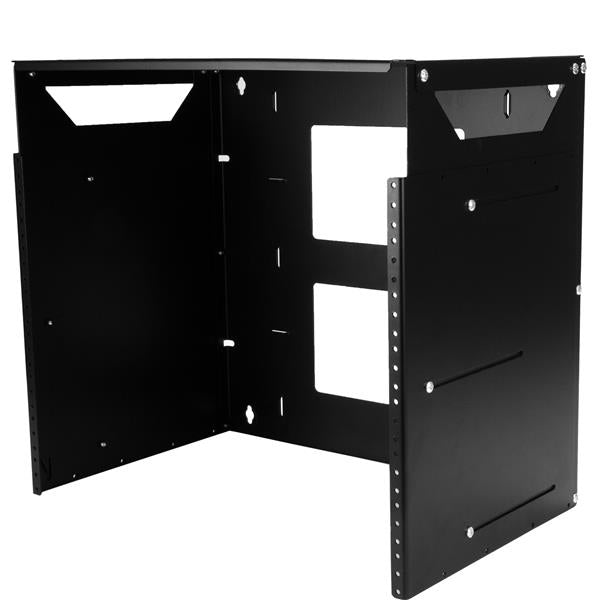StarTech.com Rack Réseau Mural 8U à 2 Montants avec Étagère Intégrée, Rack de Données Mural avec Profondeur Ajustable pour Équipement AV/Ordinateur/IT, Petit Rack de Serveur Mural - Conforme TAA