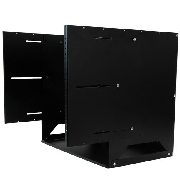 StarTech.com Rack Réseau Mural 8U à 2 Montants avec Étagère Intégrée, Rack de Données Mural avec Profondeur Ajustable pour Équipement AV/Ordinateur/IT, Petit Rack de Serveur Mural - Conforme TAA