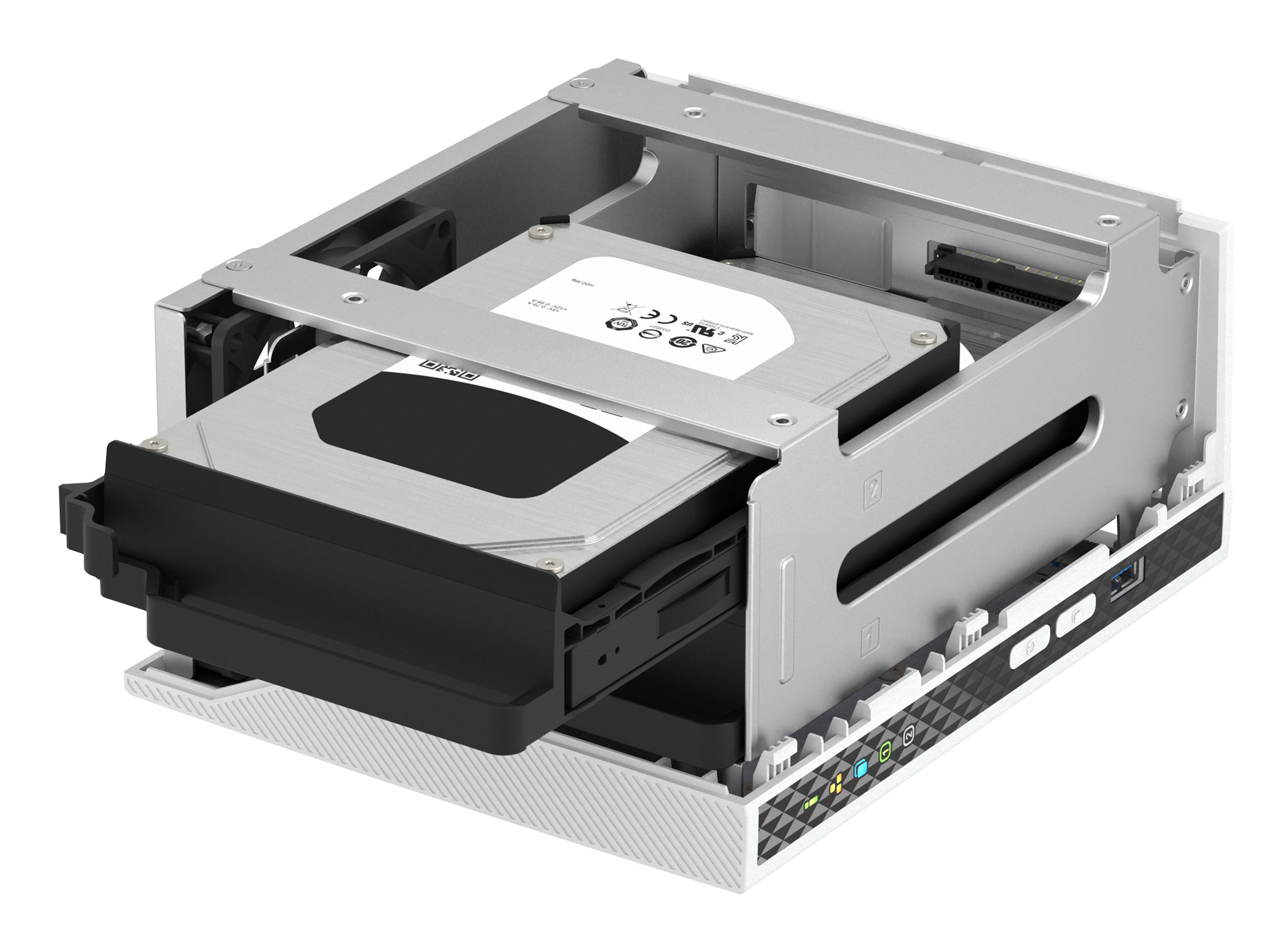 QNAP TS-233 serveur de stockage NAS Tower ARM Cortex-A55 2 Go 0 To QNAP QTS Blanc