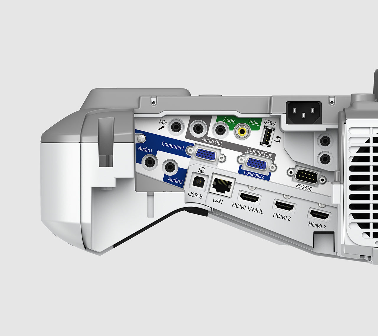 Epson EB-685Wi Projecteur à focale ultra courte 3500 ANSI lumens 3LCD WXGA (1280x800) Blanc, Gris