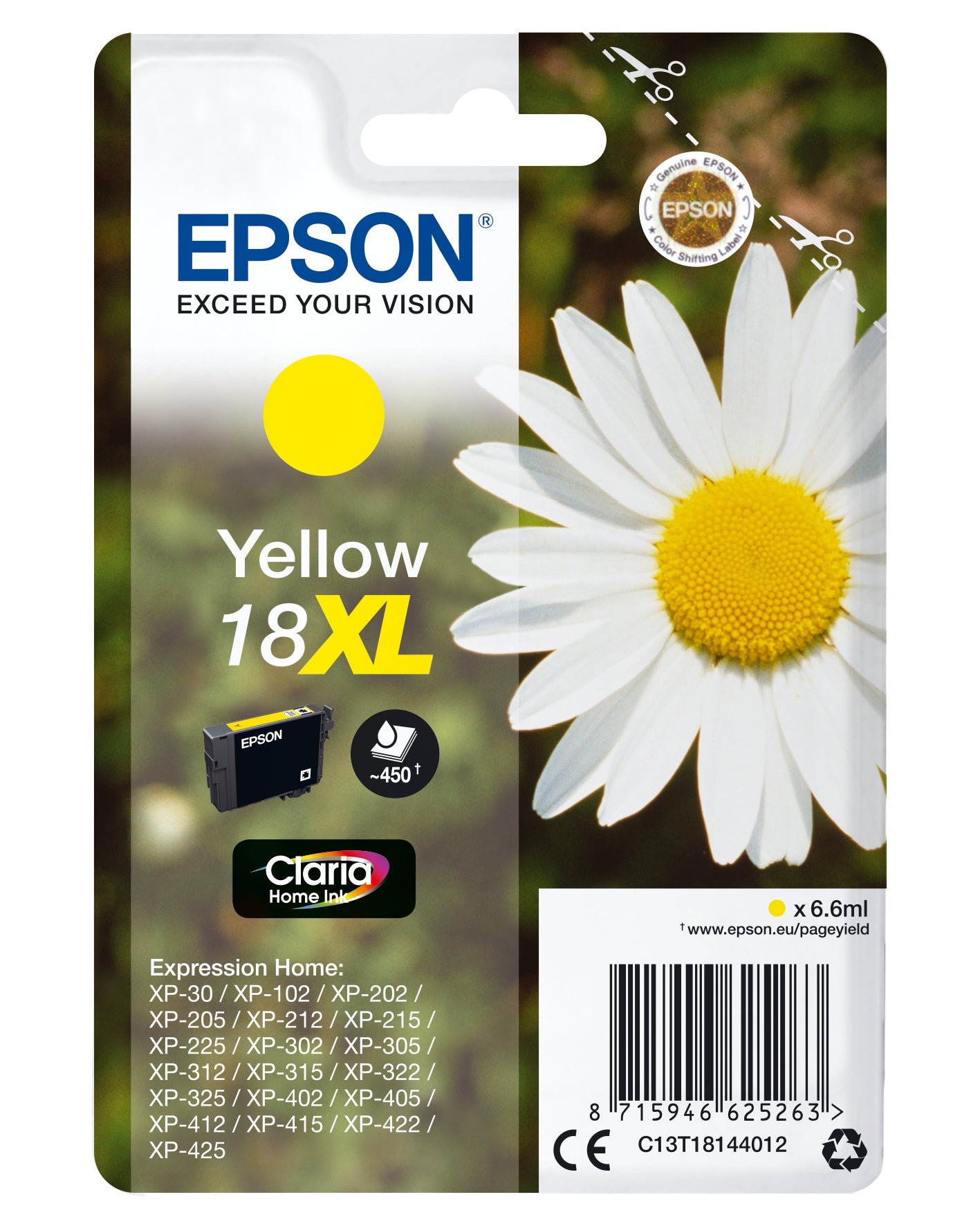 Epson Daisy Cartouche "Pâquerette" 18XL - Encre Claria Home J