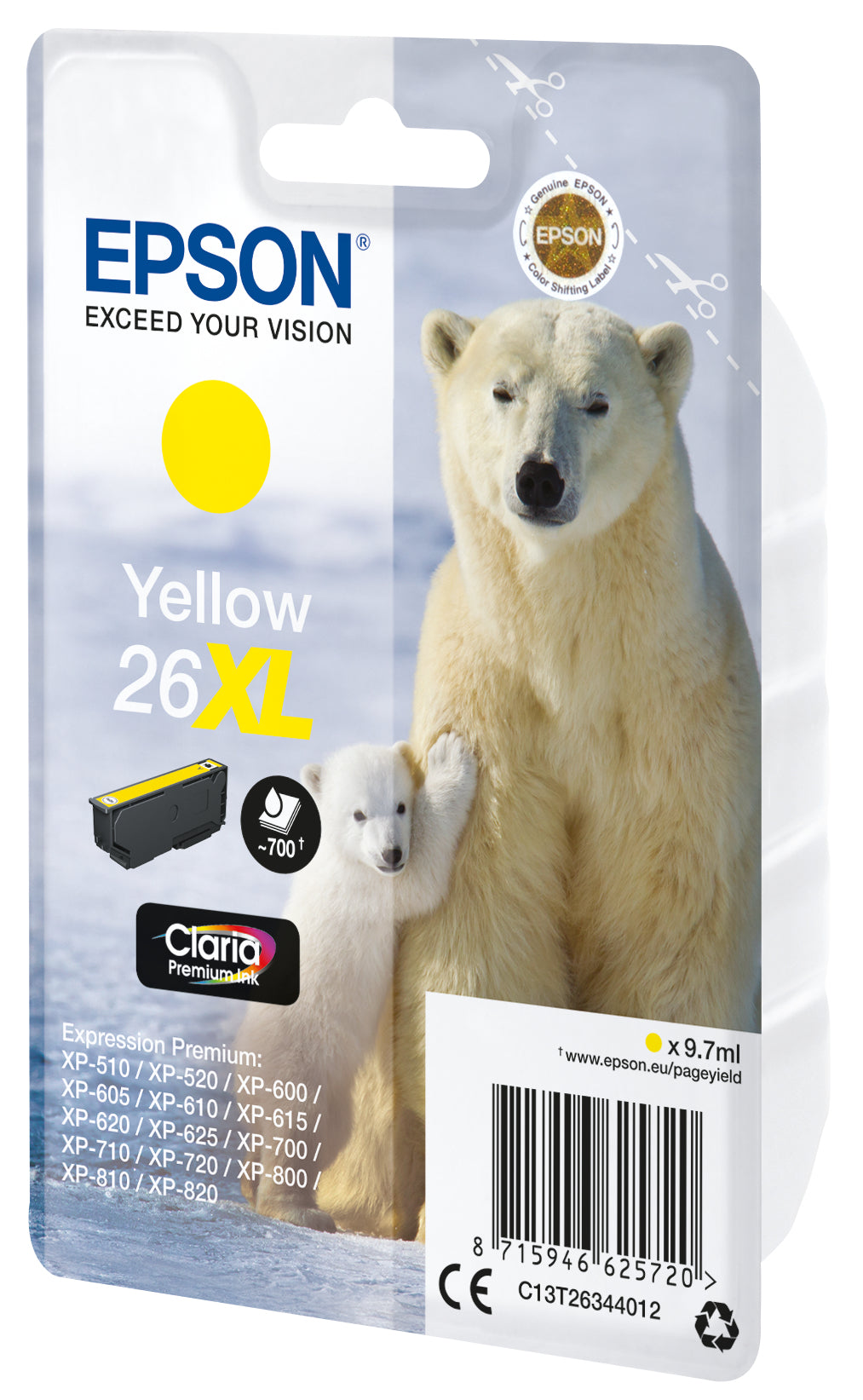 Epson Polar bear Cartouche "Ours Polaire" - Encre Claria Premium J (XL)