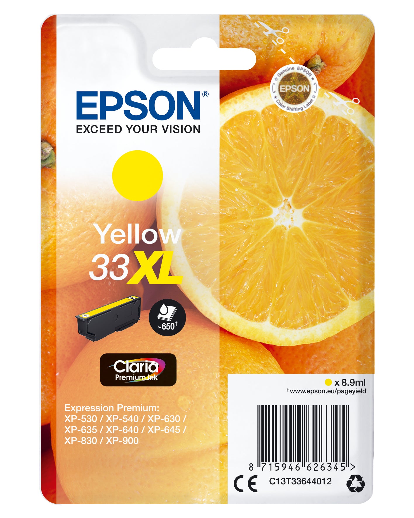 Epson Oranges Cartouche " " - Encre Claria Premium J (XL)