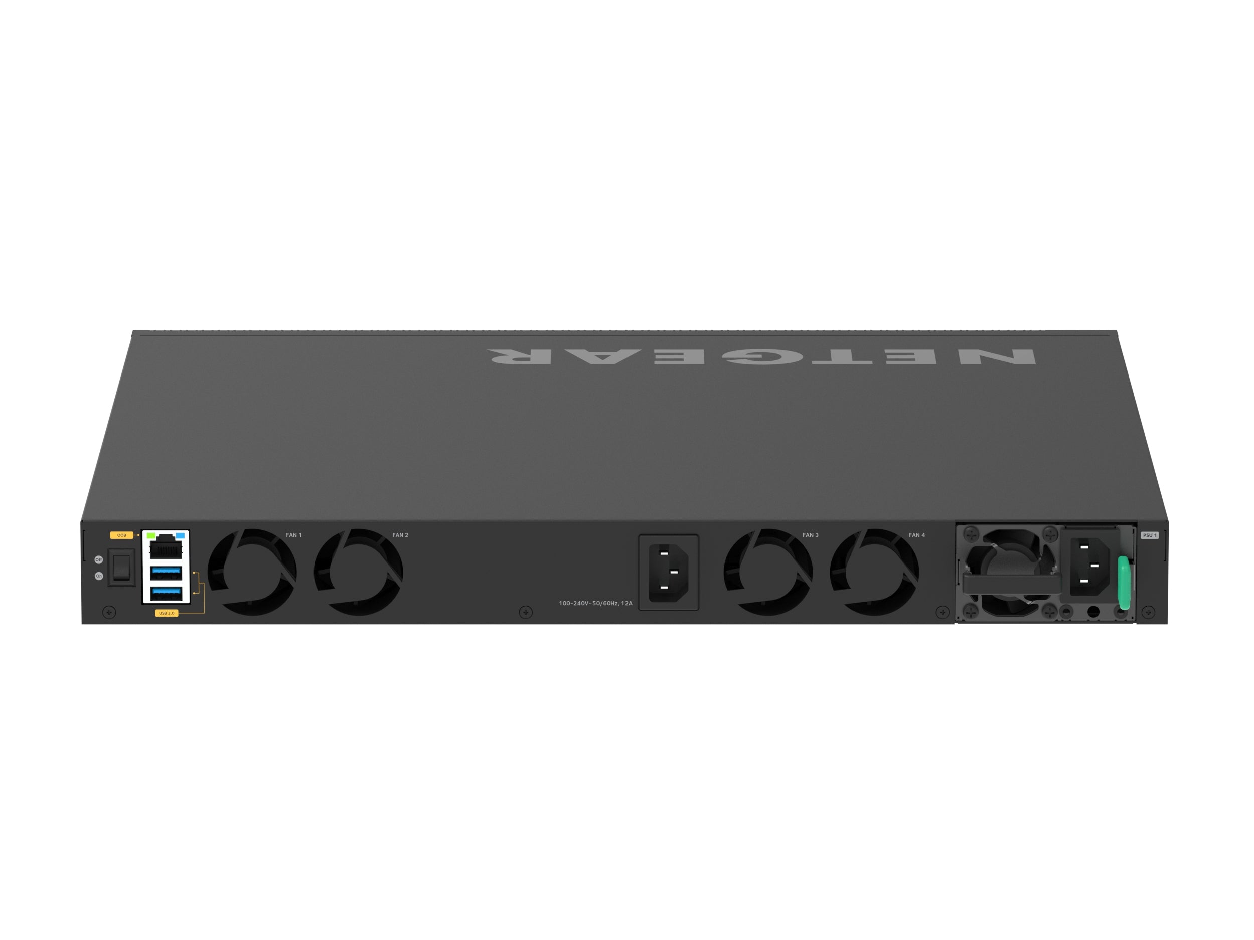 NETGEAR M4350-24X4V Géré L3 10G Ethernet (100/1000/10000) Connexion Ethernet, supportant l'alimentation via ce port (PoE) 1U Noir