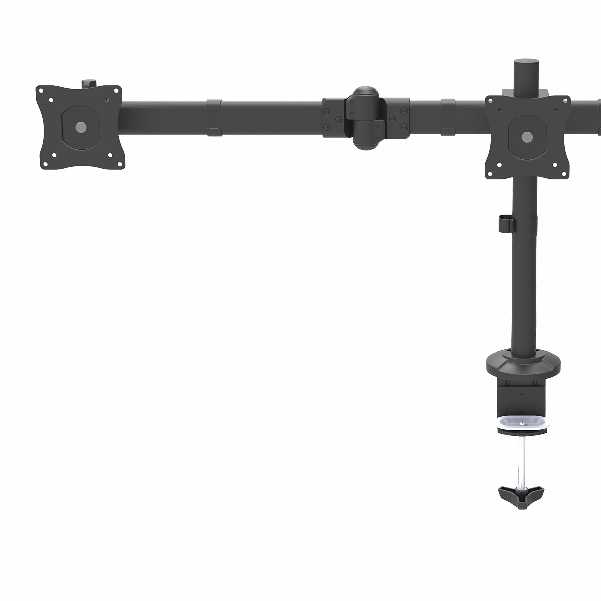 StarTech.com Support de Bureau Bras Triple pour Moniteur - Support VESA 3 Écran jusqu'à 27" - Mât Articulé/Réglable - Inclinaison/Pivotement/Rotation de l'Écran - Pince de Bureau/Anneau