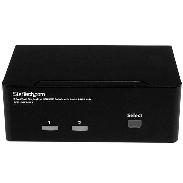 StarTech.com Switch KVM DisplayPort double affichage à 2 ports - 4K 60 Hz