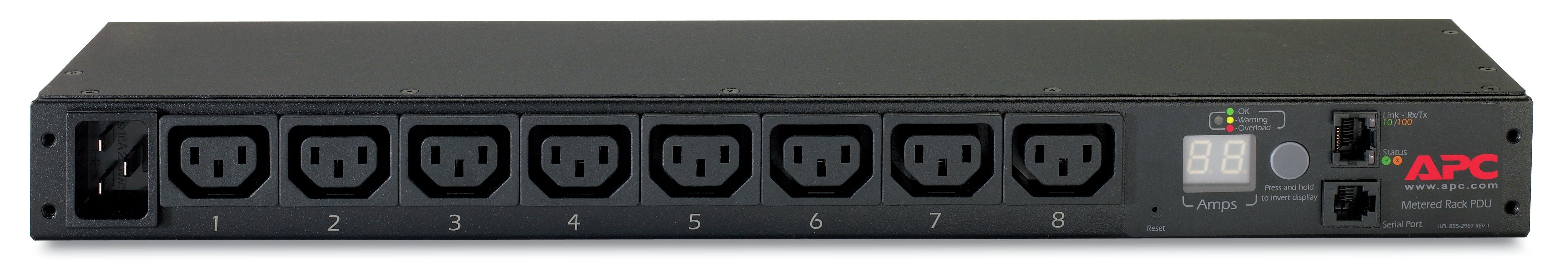 APC NetShelter Metered Rack PDU - Prises mesurées - 3300VA - 1U - 16A