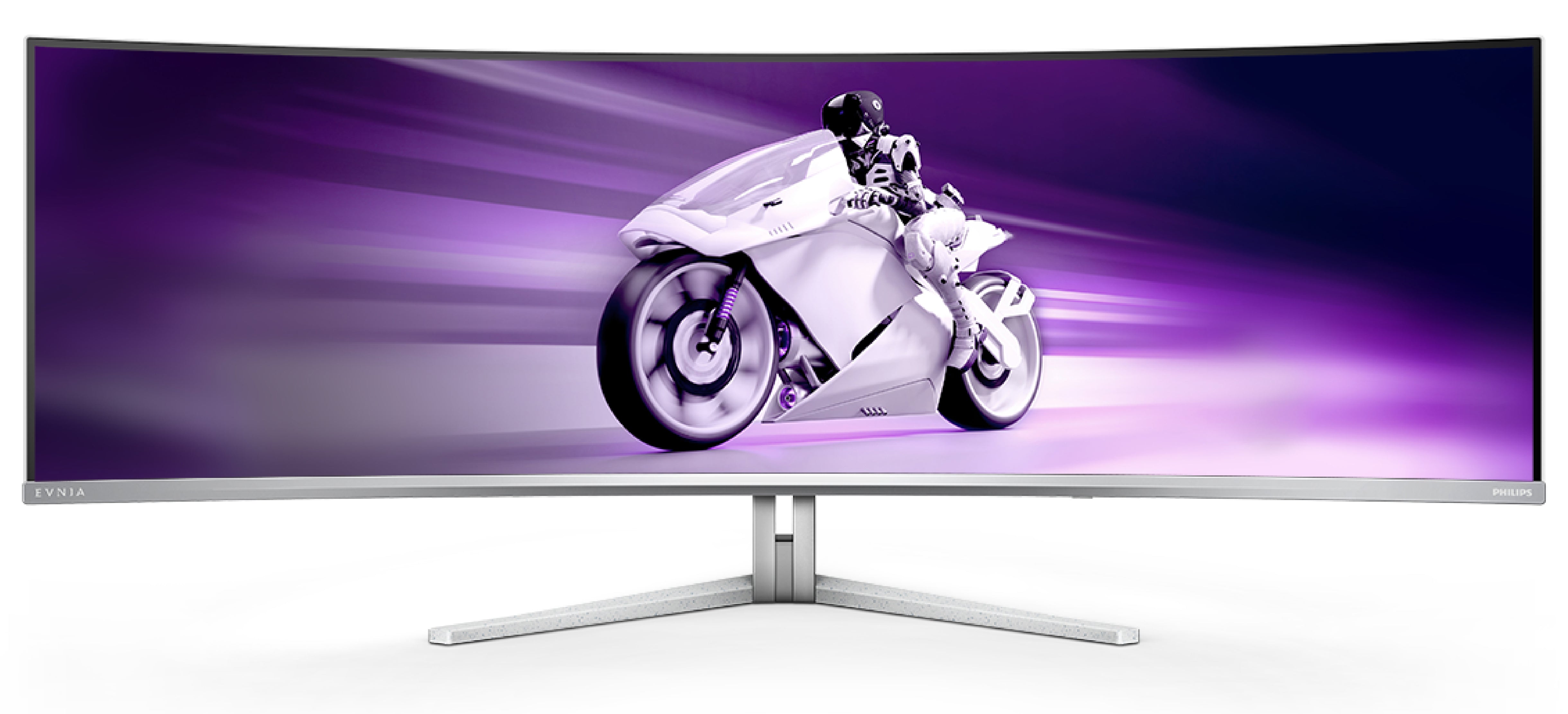 Philips Evnia 8000 49M2C8900/00 écran plat de PC 124,2 cm (48.9") 5120 x 1440 pixels Dual QHD QD-OLED Blanc