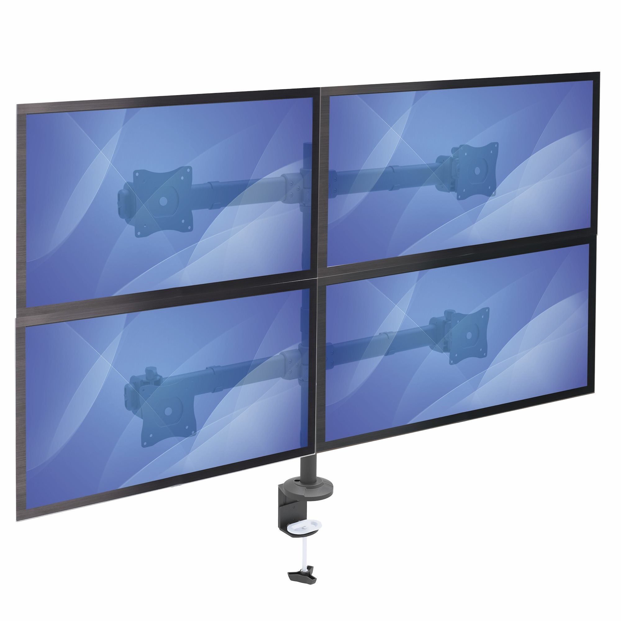 StarTech.com Support de bureau pour 4 écrans - Bras d'écran articulé - Acier robuste