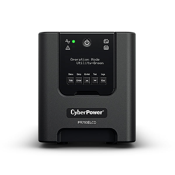 CyberPower PR750ELCD alimentation d'énergie non interruptible Interactivité de ligne 0,75 kVA 675 W 6 sortie(s) CA