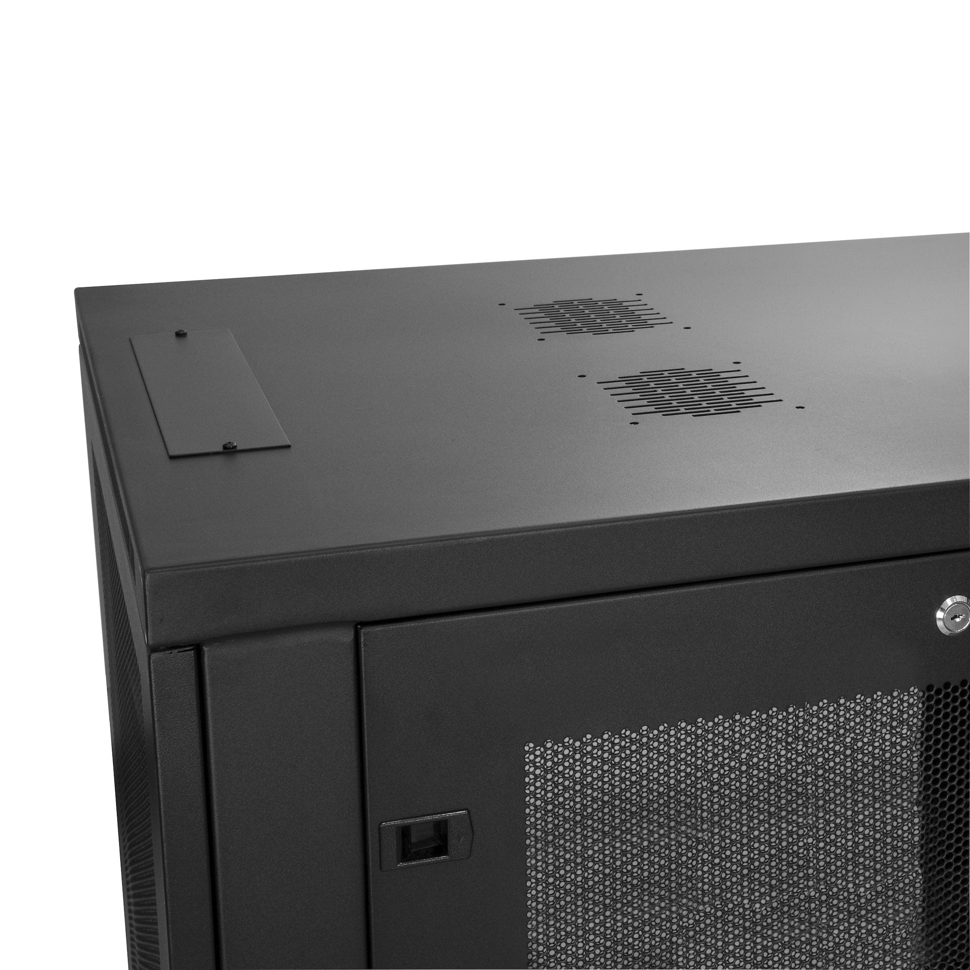 StarTech.com Armoire Rack Serveur 24U à 4 Montants, Armoire Verrouillable 19" pour Ordinateur/AV/Équipement IT, Rack Réseau pour Bureau/Domicile avec Roulettes et Rails de Montage Ajustables
