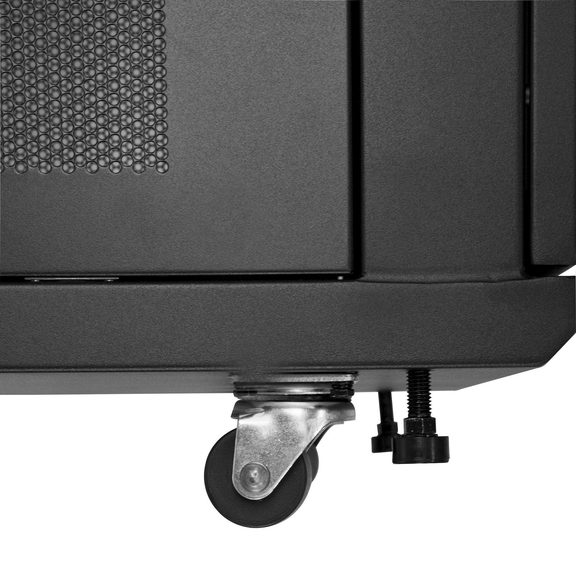 StarTech.com Armoire Rack Serveur 24U à 4 Montants, Armoire Verrouillable 19" pour Ordinateur/AV/Équipement IT, Rack Réseau pour Bureau/Domicile avec Roulettes et Rails de Montage Ajustables