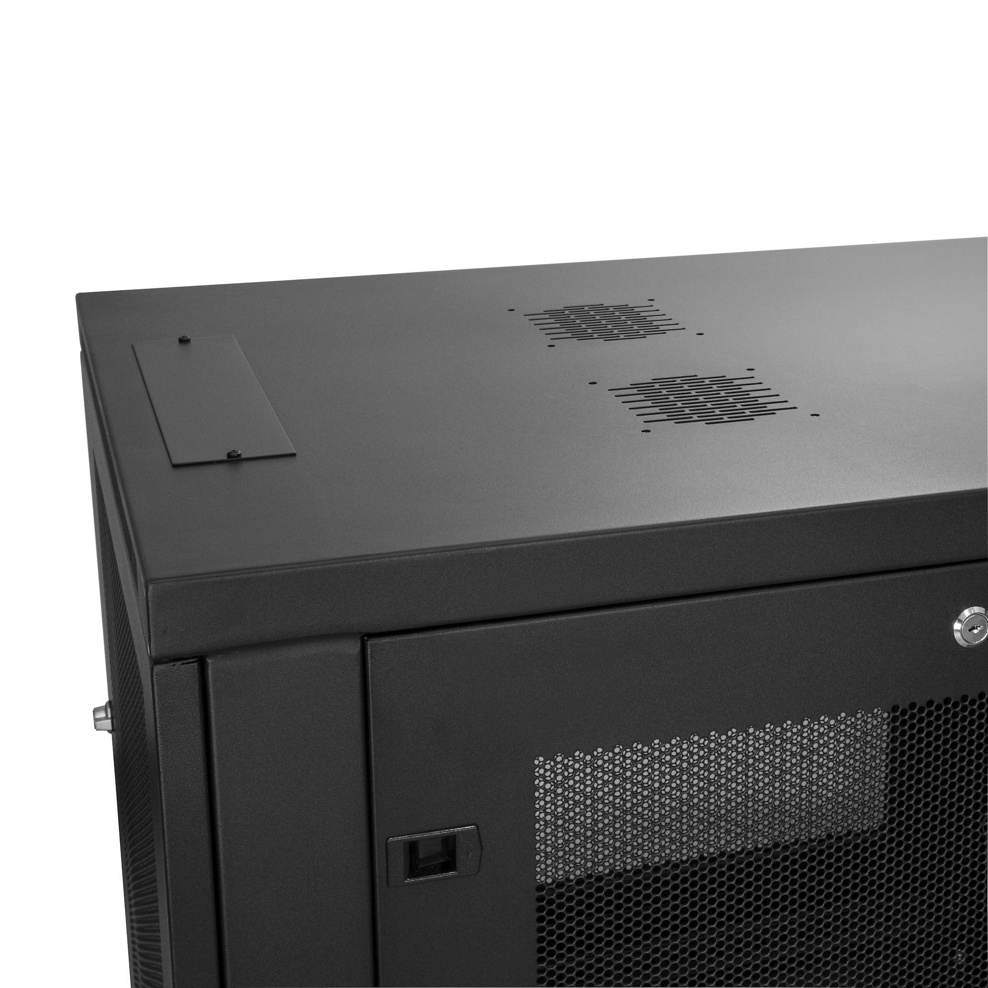 StarTech.com Armoire Réseau Murale à 2 Montants 6U avec Étagère 1U, Armoire Serveur Murale 19" à Charnières pour Équipement IT/AV/Électronique/Ordinateur, Armoire Rack Ventilée Flexible