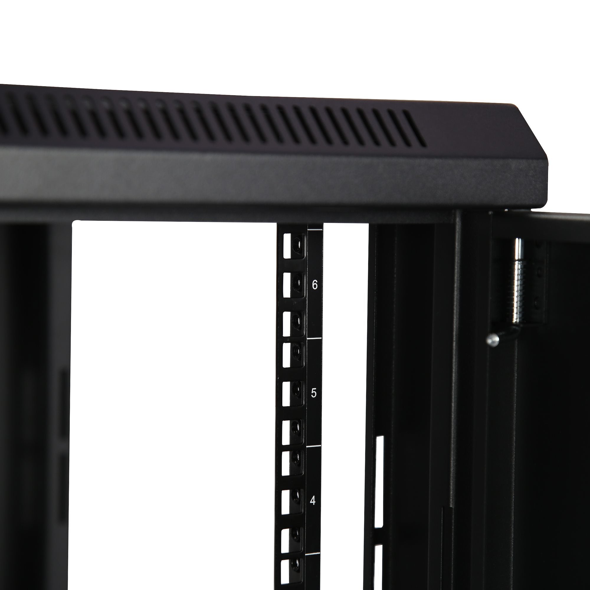 StarTech.com Armoire Réseau Murale à 2 Montants 6U avec Étagère 1U, Armoire Serveur Murale 19" à Charnières pour Équipement IT/AV/Électronique/Ordinateur, Armoire Rack Ventilée Flexible