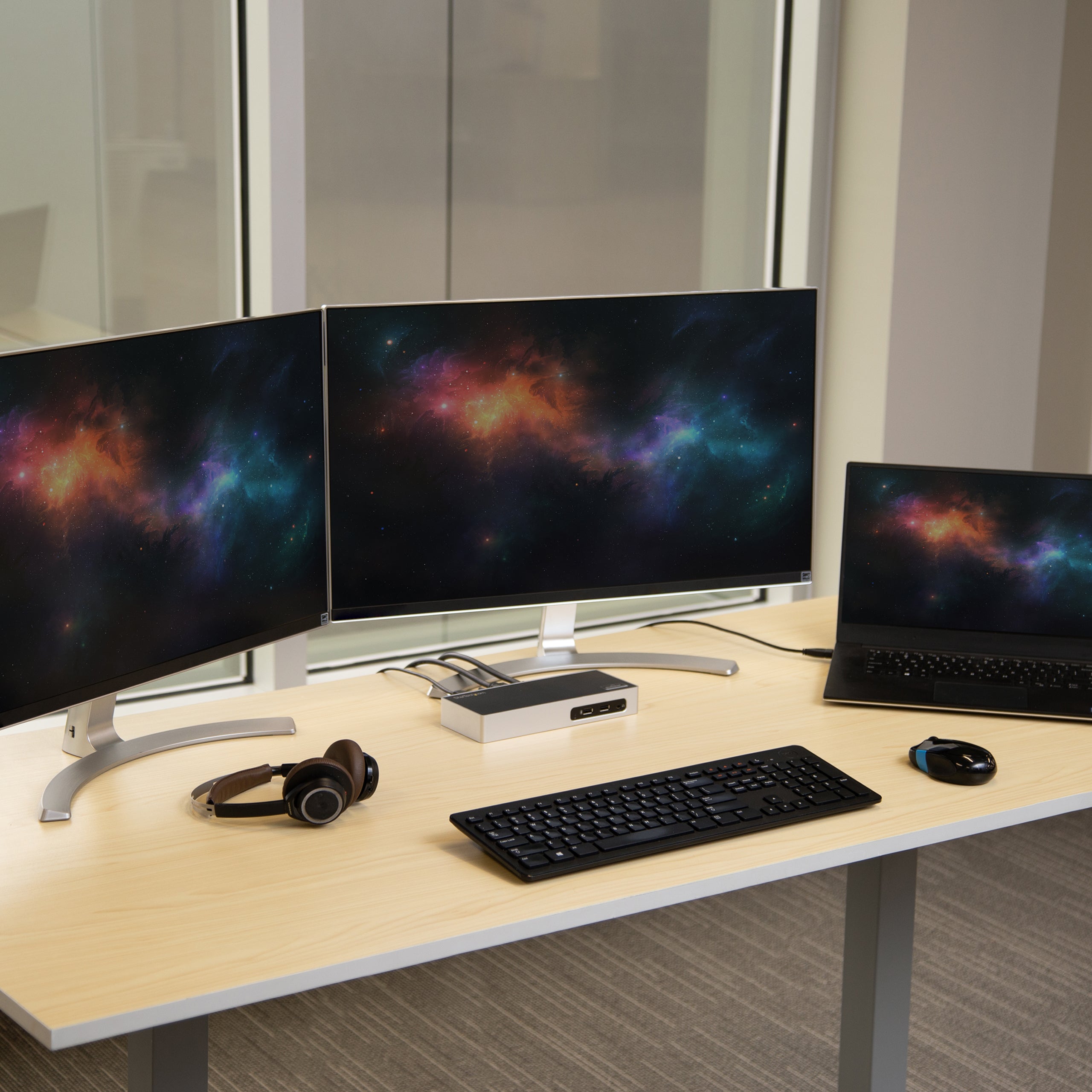 StarTech.com Station d'Accueil USB 3.0 à Double Écran - Dock Universel Type-A pour PC/Ordinateur Portable avec HDMI et DVI/VGA - Hub USB 3.1 Gen 1 5Gbps à 6 Ports, Gbe, Audio - Windows & Mac