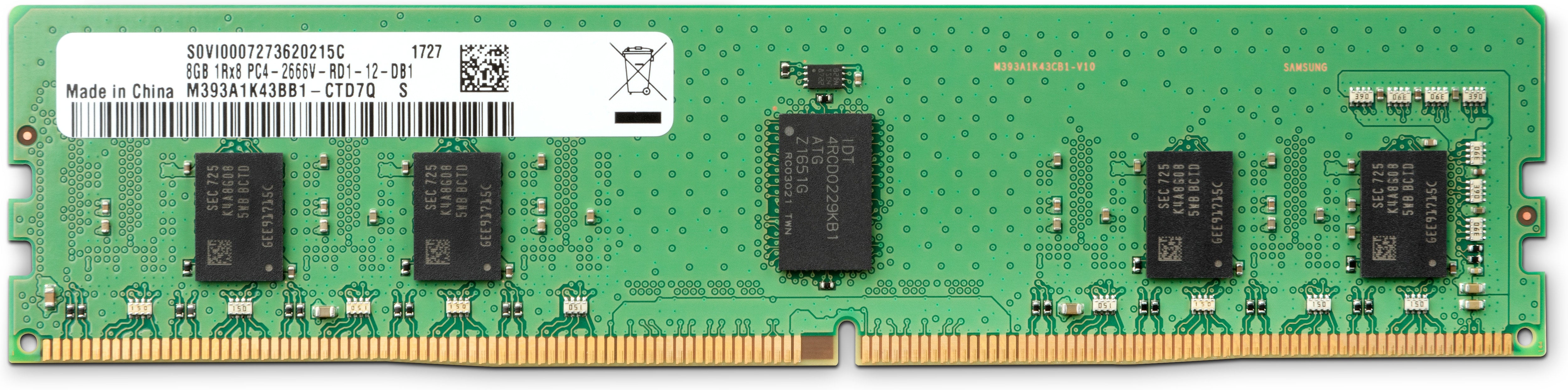 HP 3PL81AA module de mémoire 8 Go 1 x 8 Go DDR4