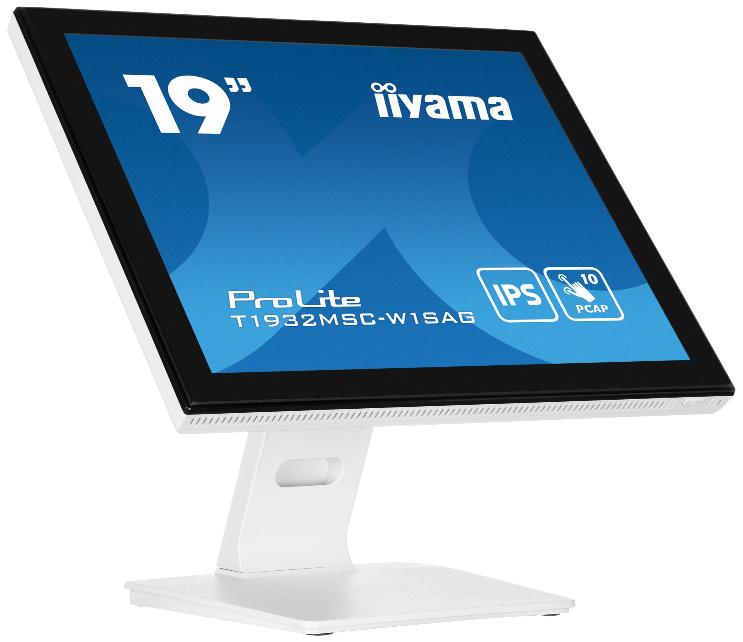 iiyama ProLite T1932MSC-W1SAG écran plat de PC 48,3 cm (19") 1280 x 1024 pixels Full HD LED Écran tactile Dessus de table Blanc