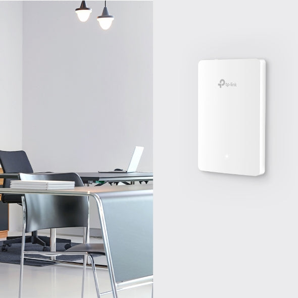TP-Link Omada EAP615-WALL point d'accès réseaux locaux sans fil 1774 Mbit/s Blanc Connexion Ethernet, supportant l'alimentation via ce port (PoE)