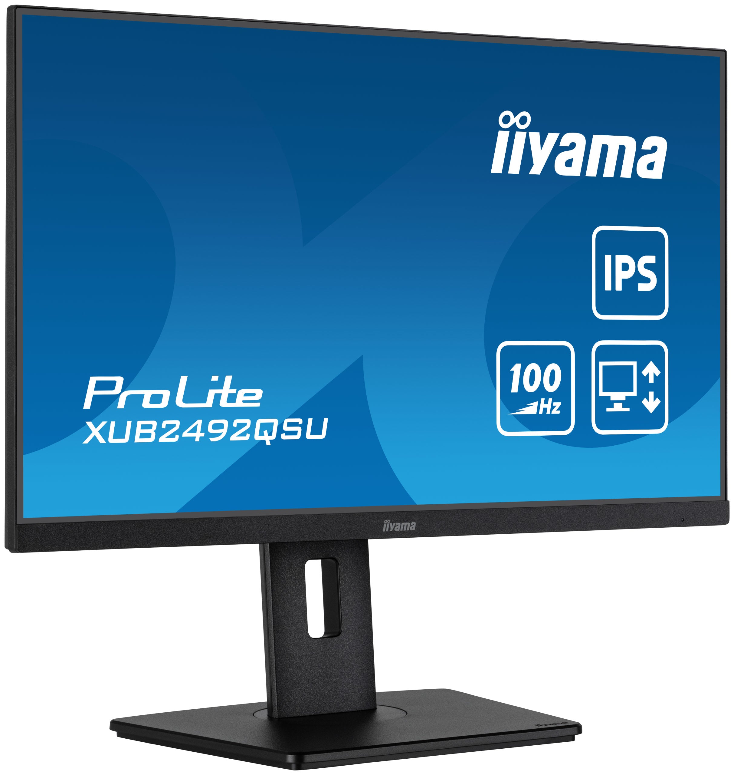 iiyama ProLite XUB2492QSU-B1 écran plat de PC 60,5 cm (23.8") 2560 x 1440 pixels Wide Quad HD LED Noir