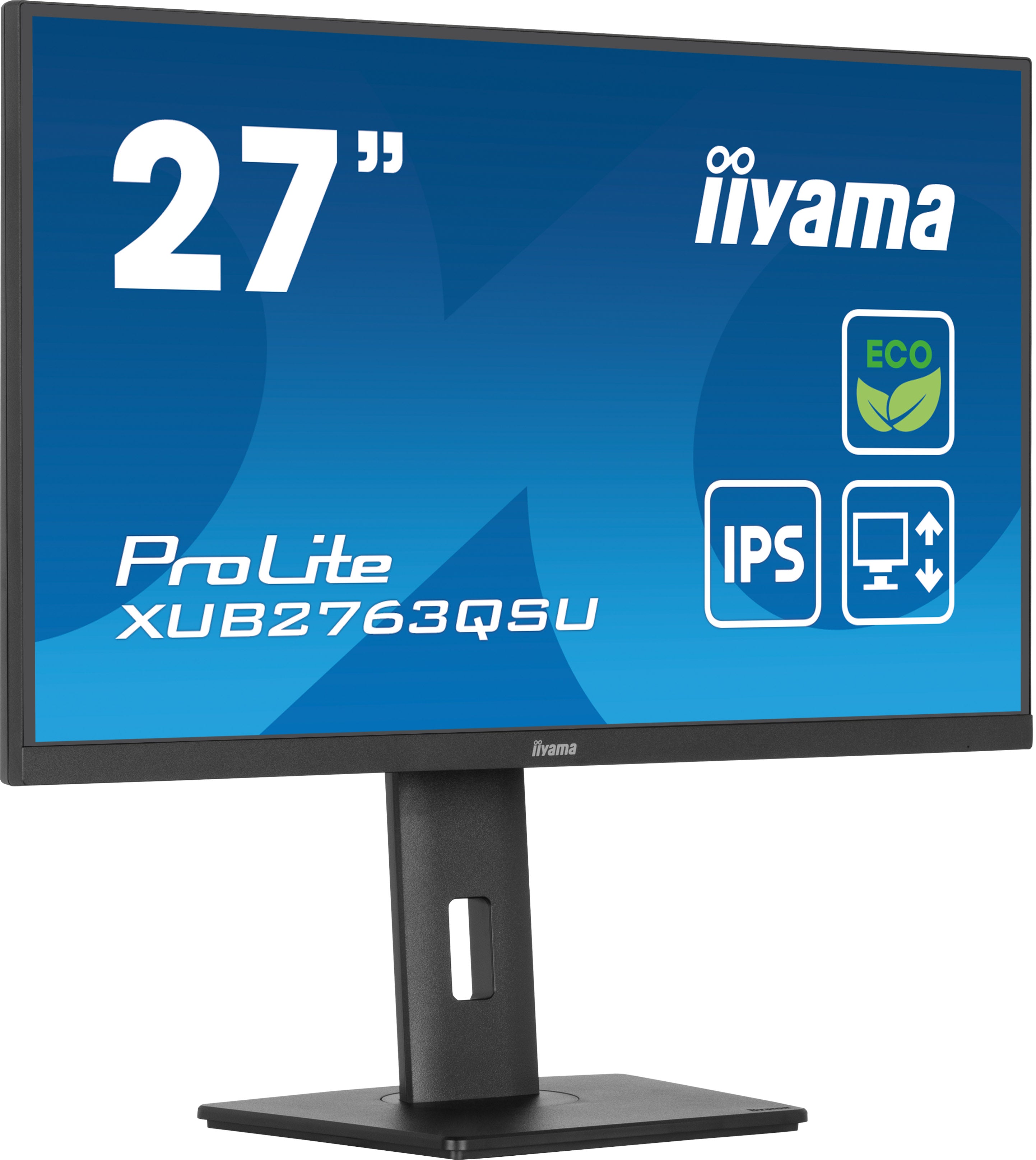 iiyama ProLite XUB2763QSU-B1 écran plat de PC 68,6 cm (27") 2560 x 1440 pixels Quad HD LED Noir