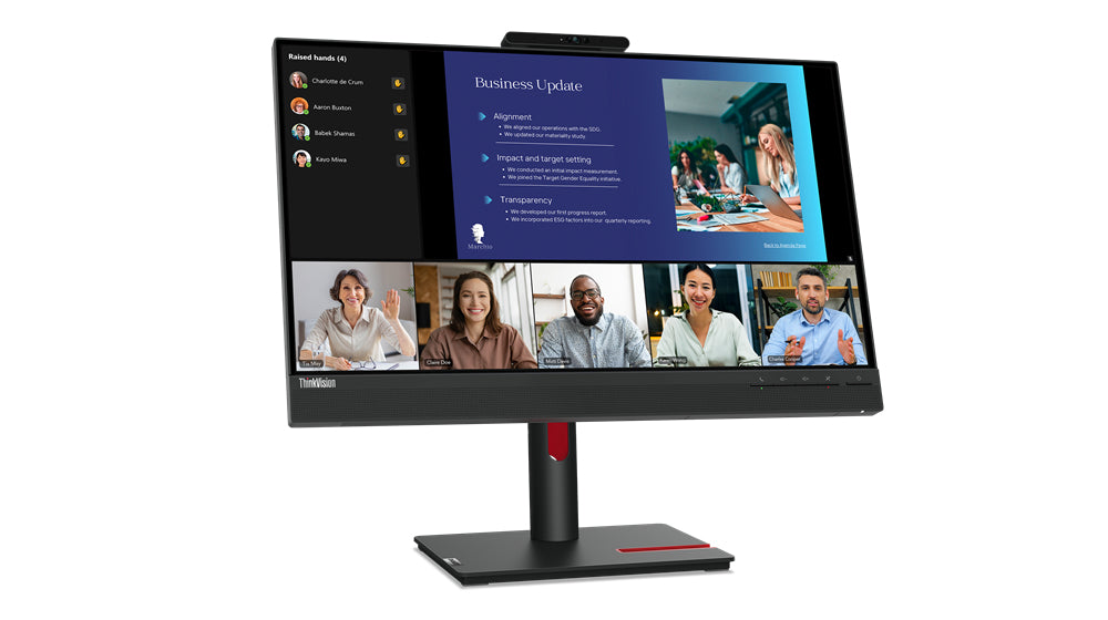 Lenovo ThinkVision T24v-30 LED display 60,5 cm (23.8") 1920 x 1080 pixels Full HD Noir