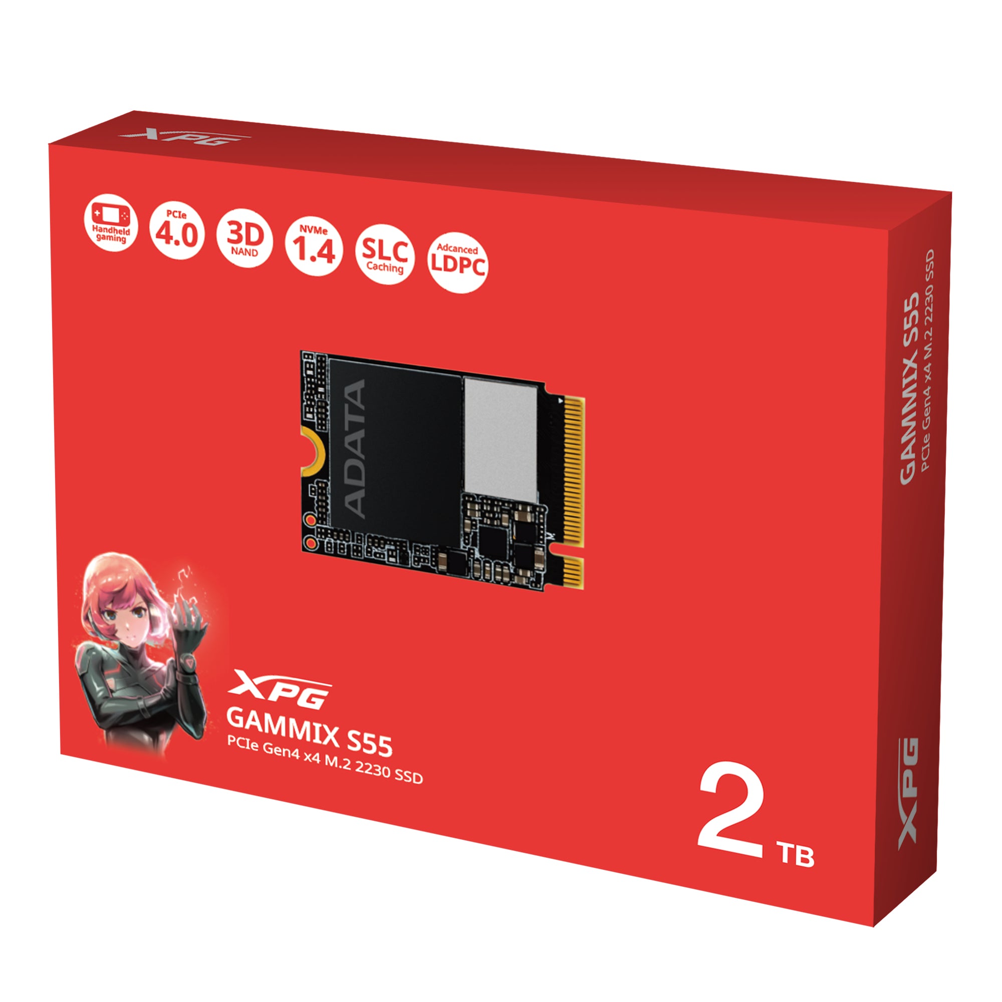 ADATA GAMMIX S55 2 To M.2 PCI Express 4.0 NVMe 3D NAND