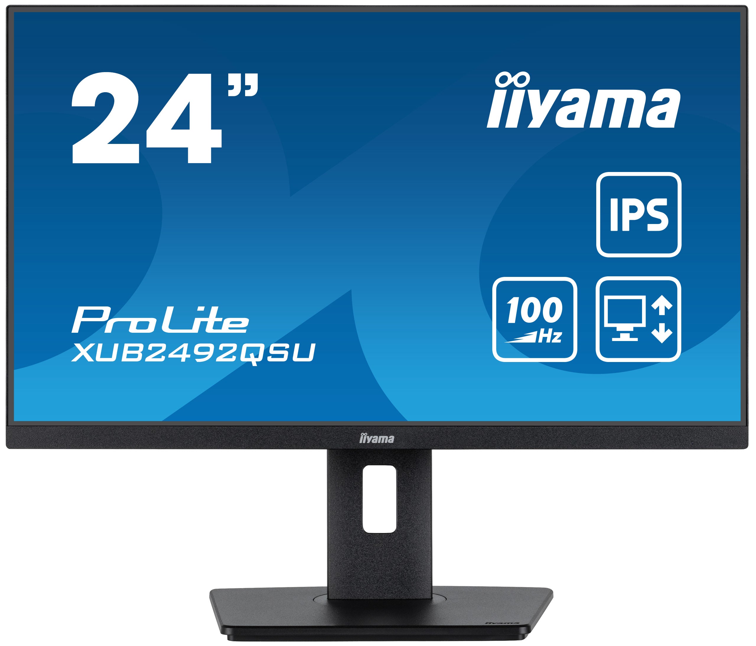 iiyama ProLite XUB2492QSU-B1 écran plat de PC 60,5 cm (23.8") 2560 x 1440 pixels Quad HD LED Noir