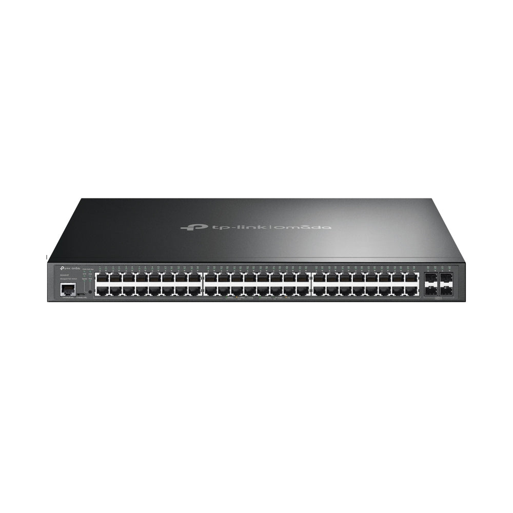TP-Link Omada SG3452P commutateur réseau Géré L2/L3 Gigabit Ethernet (10/100/1000) Connexion Ethernet, supportant l'alimentation via ce port (PoE) 1U Noir