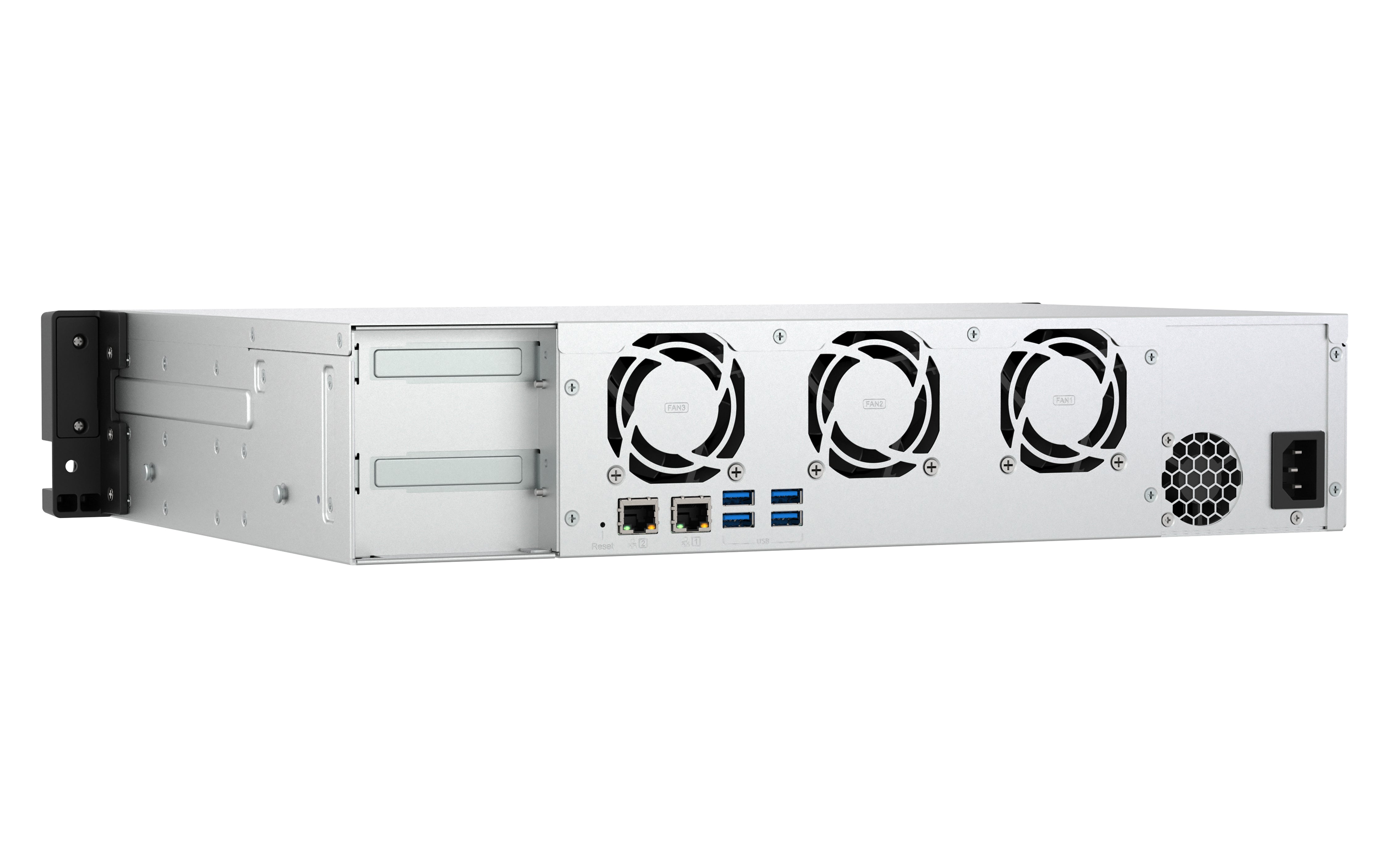 QNAP TS-855EU-8G serveur de stockage NAS Rack (2 U) Intel Atom® C5125 8 Go DDR4 0 To QuTS hero Noir