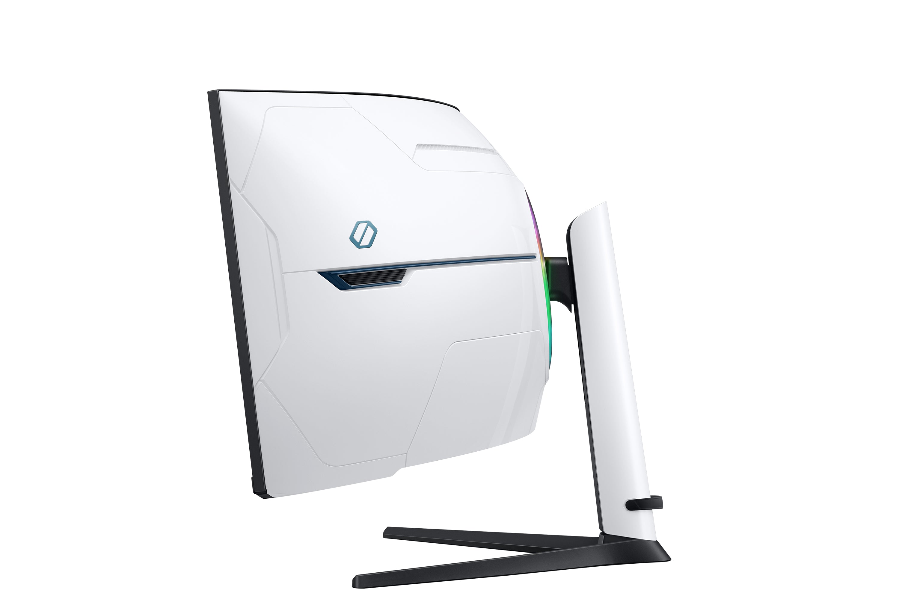 Samsung G95NC LED display 144,8 cm (57") 7680 x 2160 pixels Dual UHD QLED Blanc